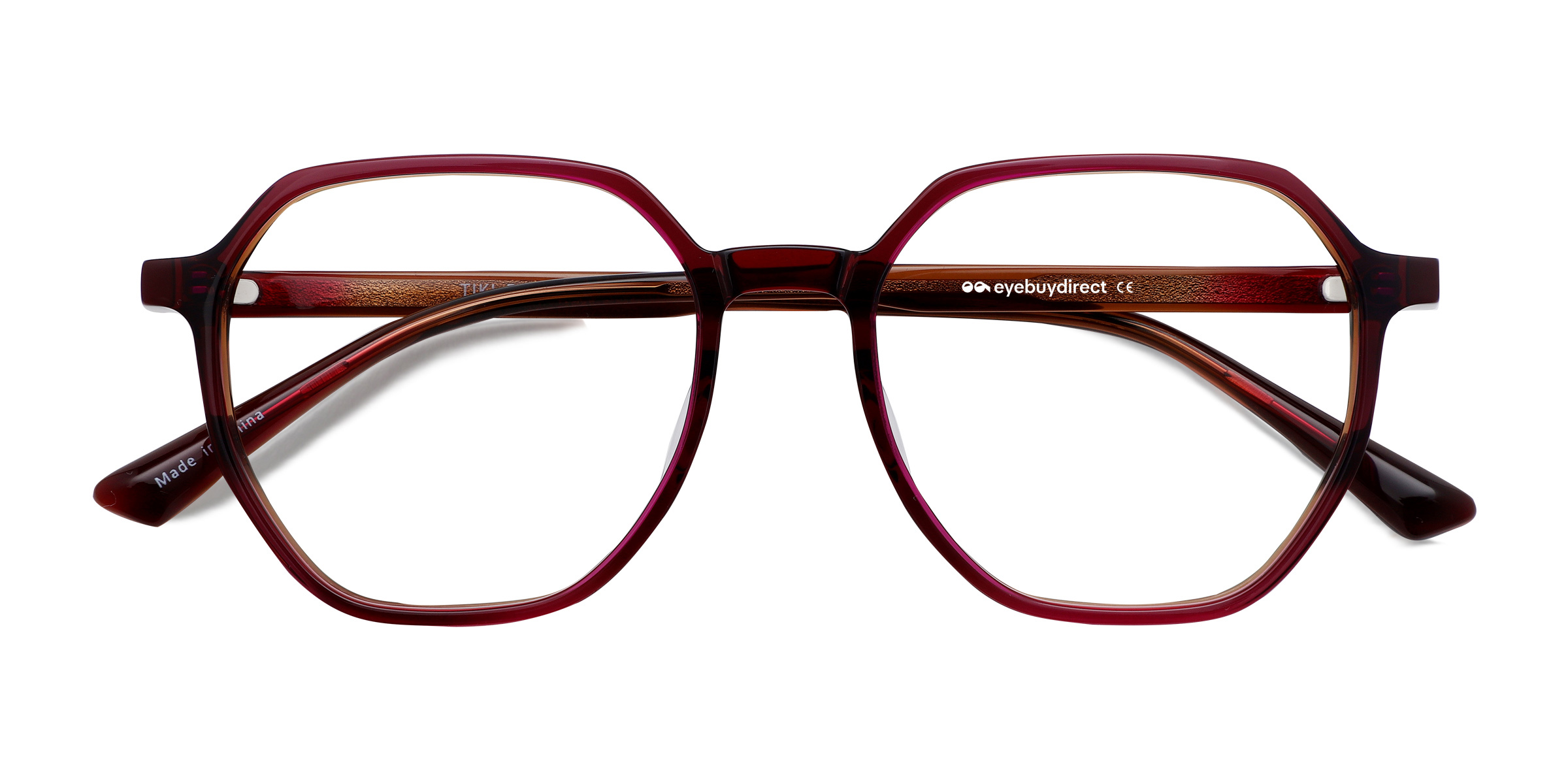 Brown   Pink Tiki -  Acetate Eyeglasses