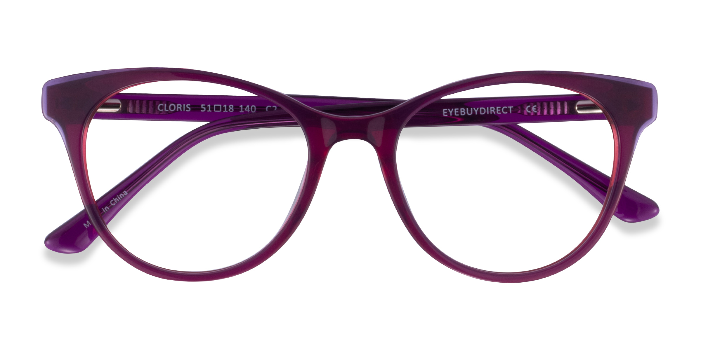 Purple Red Cloris -  Acétate Lunettes de vue