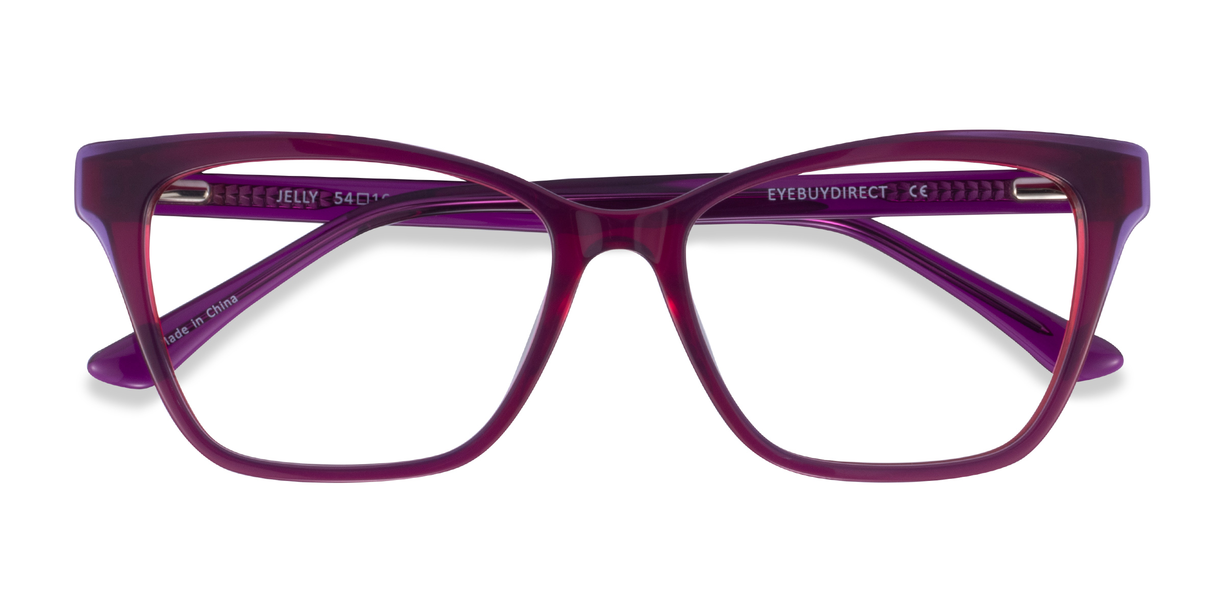 Clear Purple Red Jelly -  Acétate Lunettes de vue
