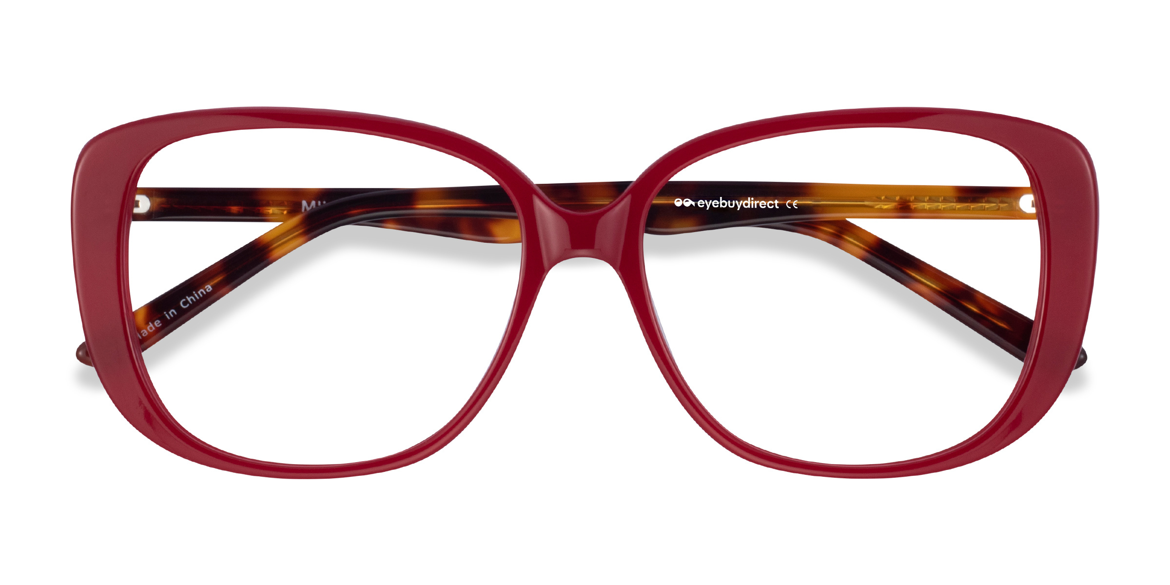 Burgundy Tortoise Mileva -  Acetate Eyeglasses