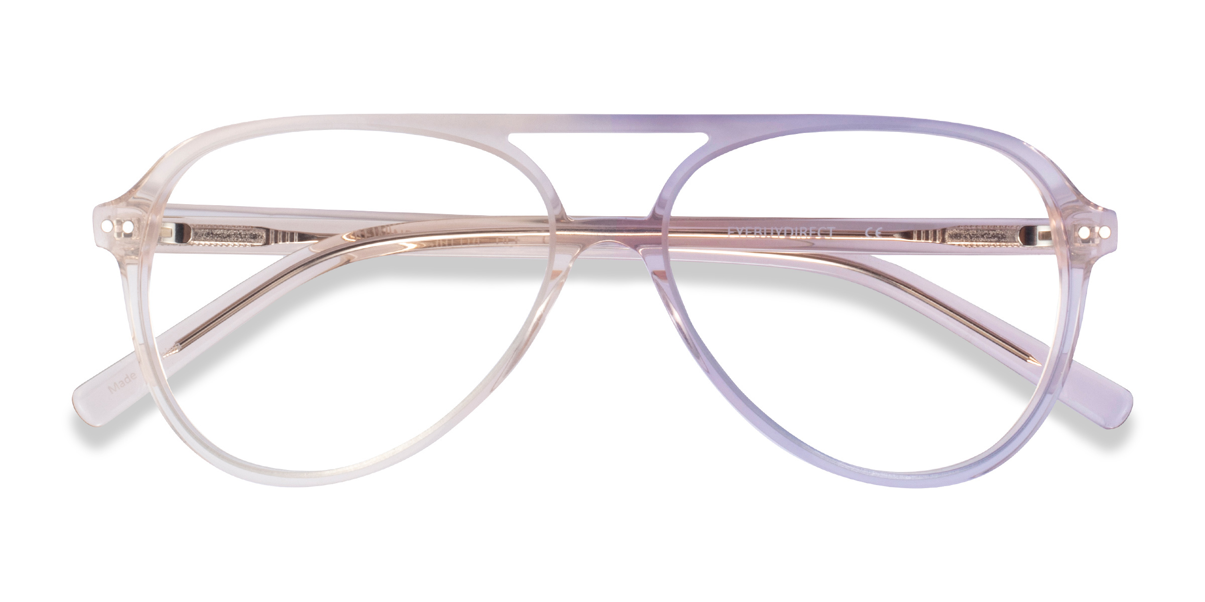 Clear Brown Rewind -  Acetate Eyeglasses