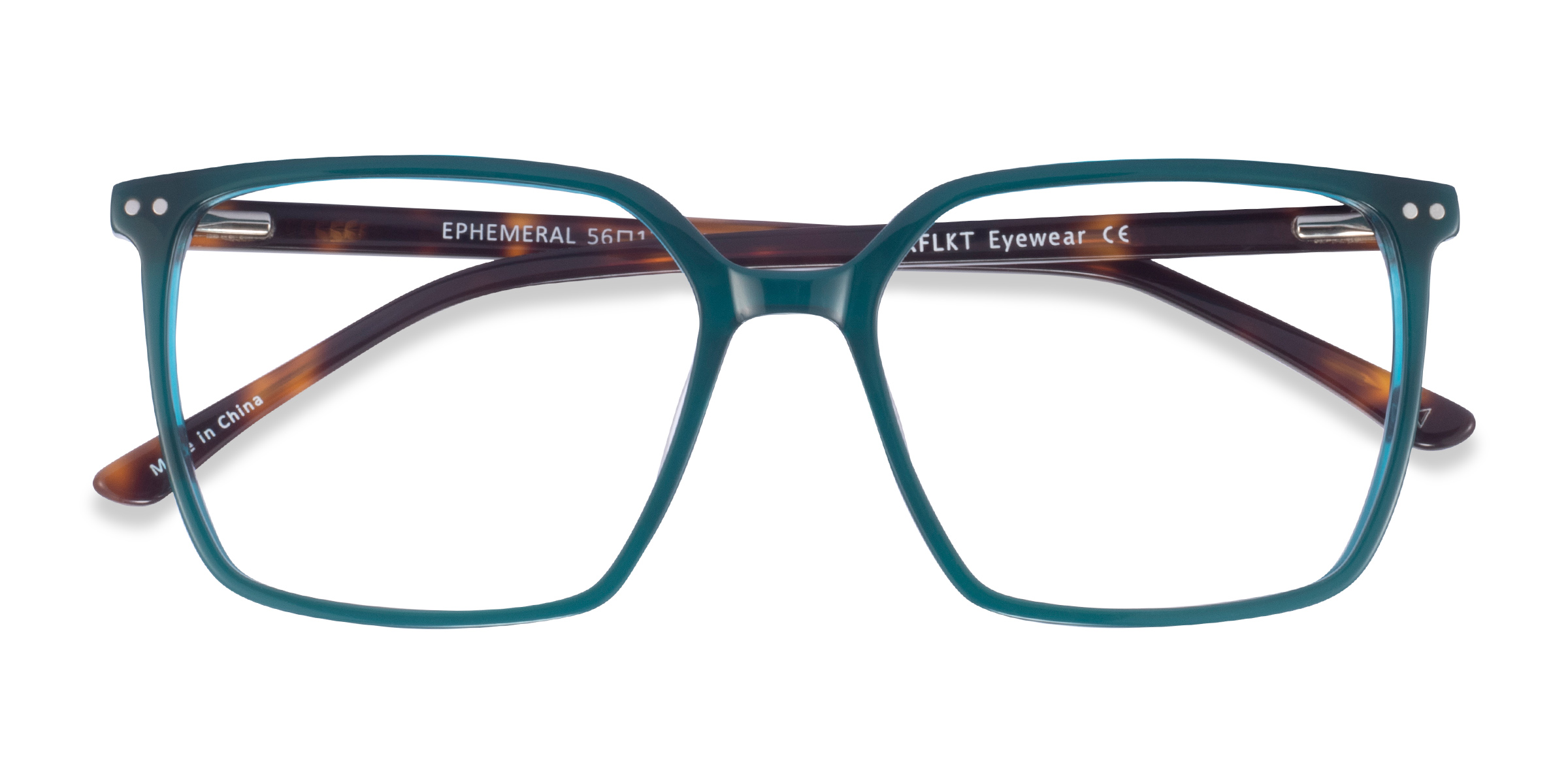 Teal Tortoise Ephemeral -  Acetate Eyeglasses