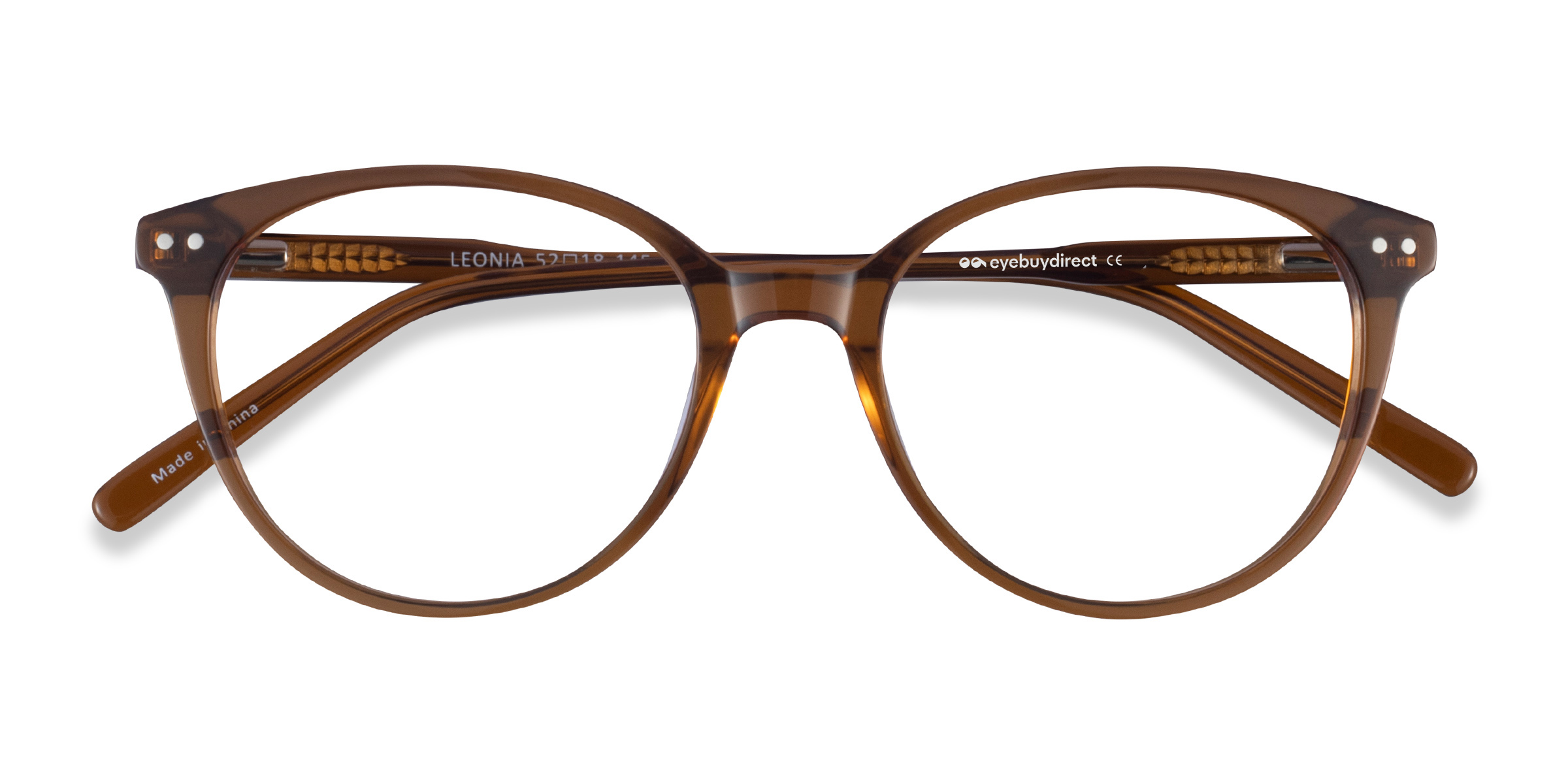 Clear Brown Leonia -  Acétate Lunettes de vue