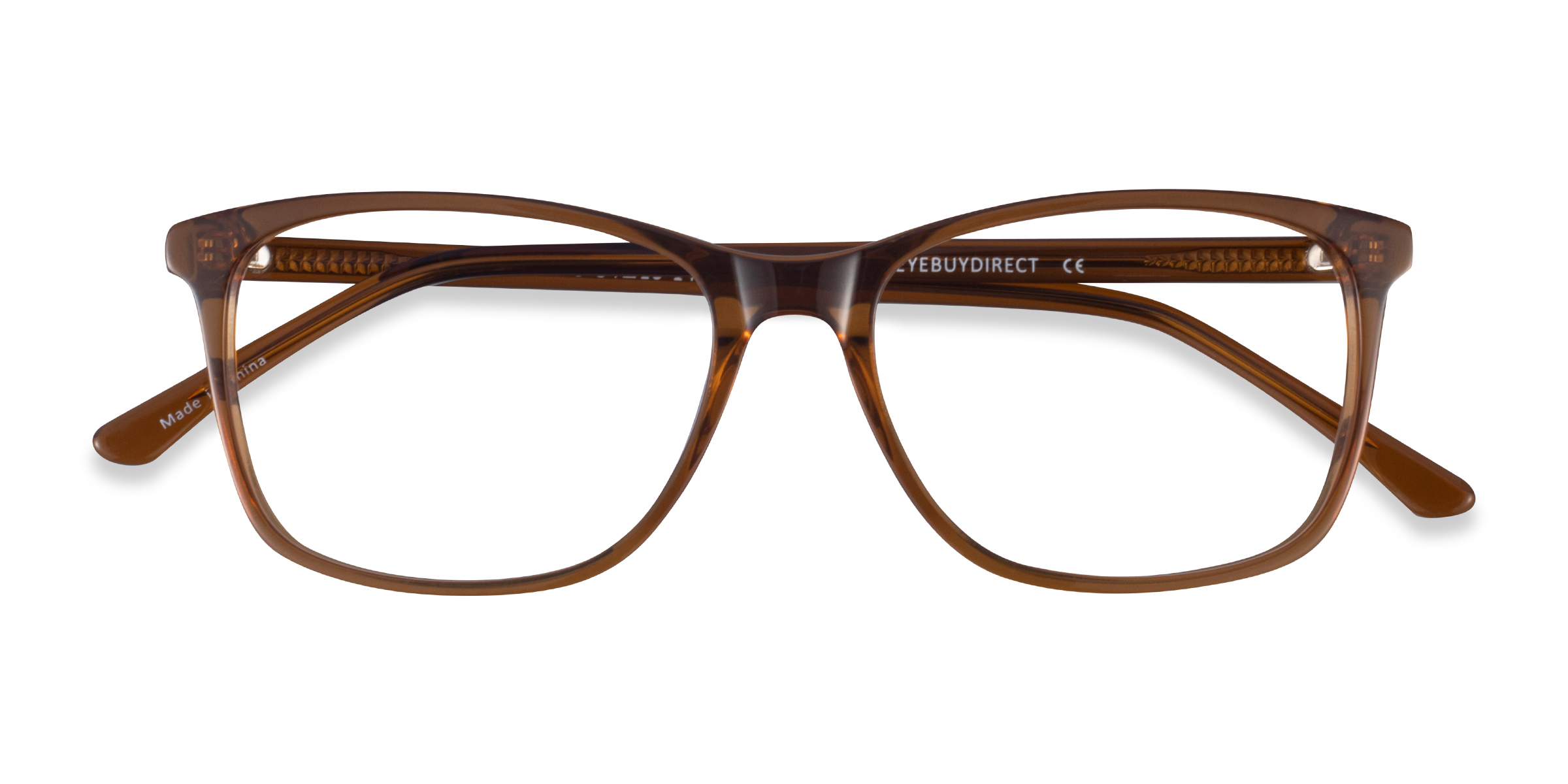 Clear Brown Crescendo -  Acetate Eyeglasses