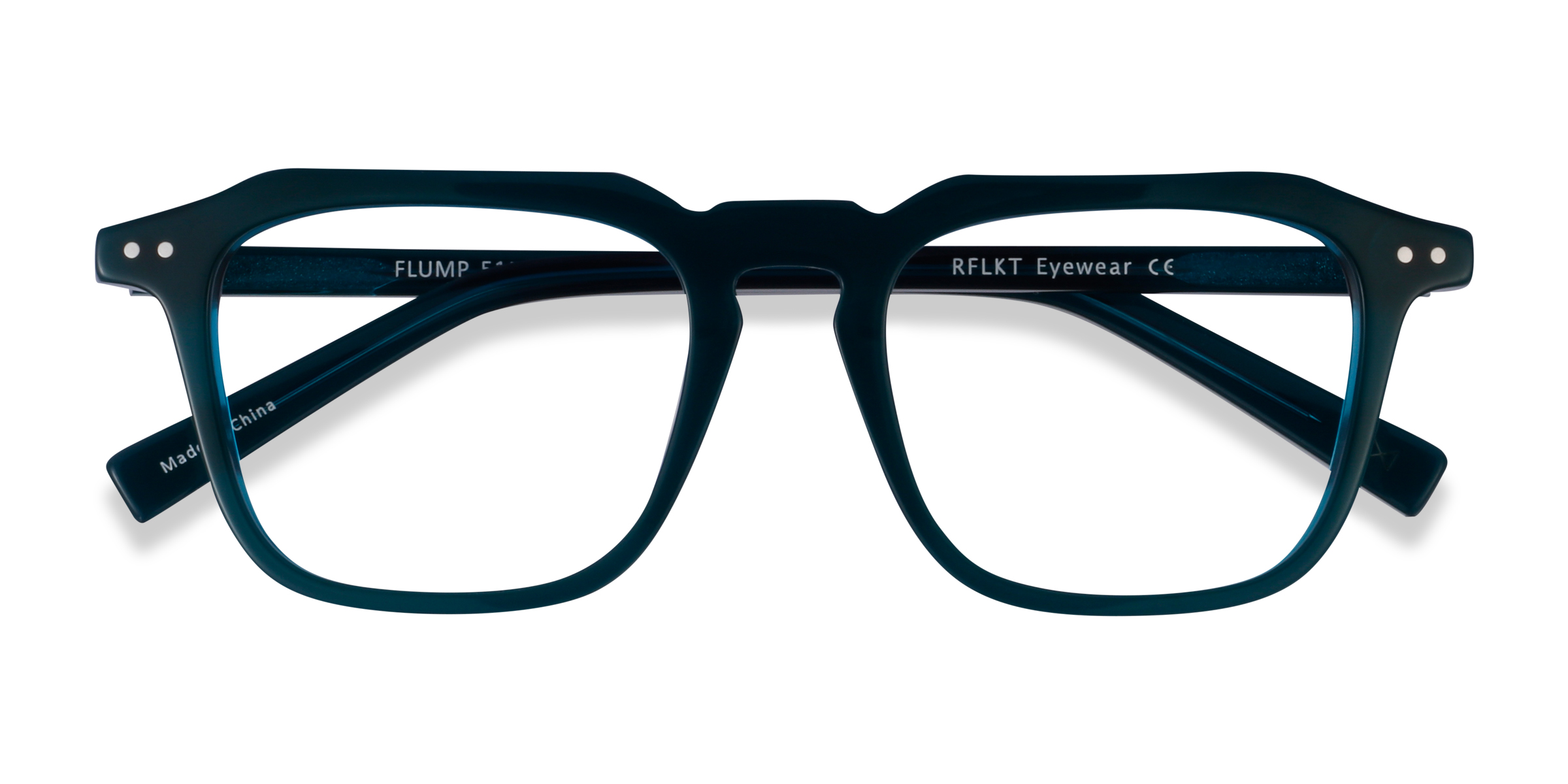 Teal Flump -  Acetate Eyeglasses
