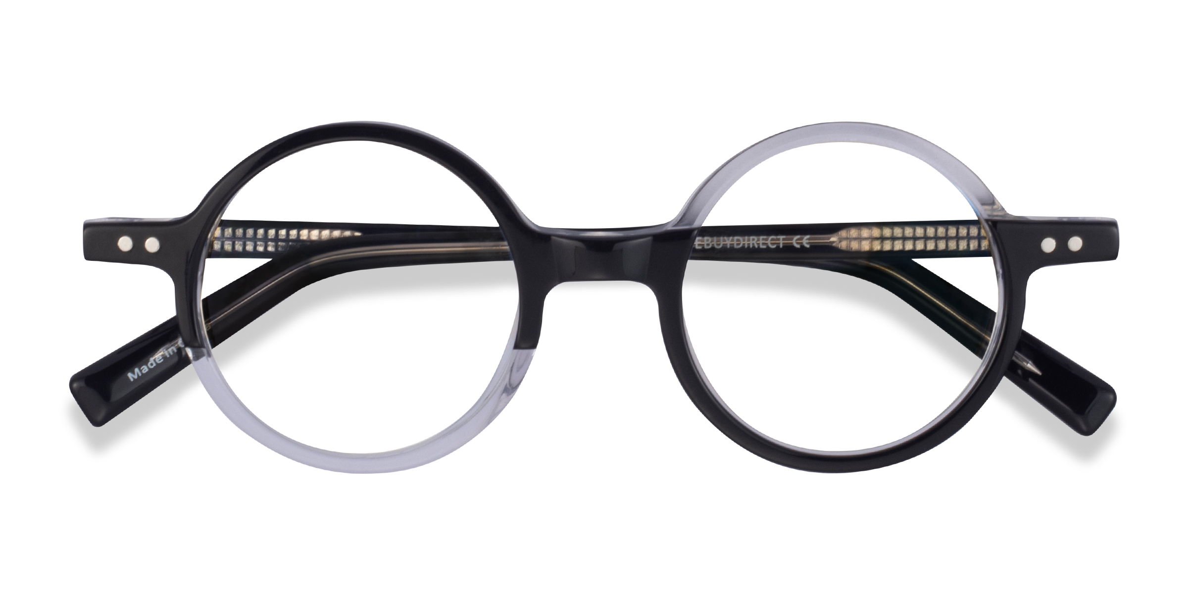 Black Clear Wilcox -  Acetate Eyeglasses