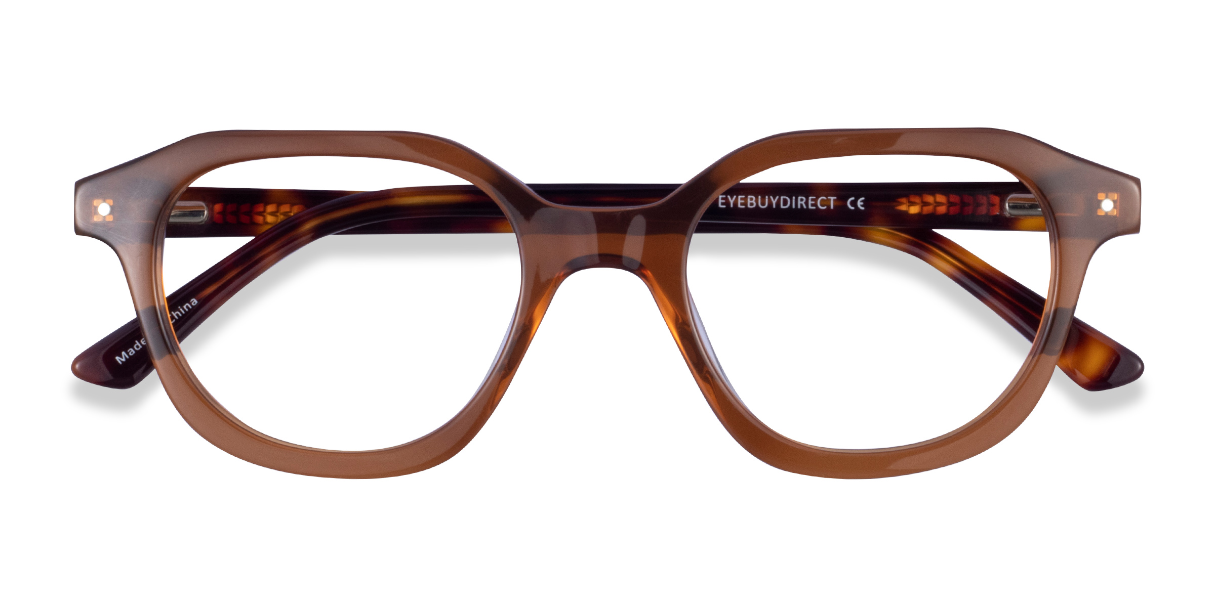 Clear Brown Tortoise Knowledge -  Acétate Lunettes de vue