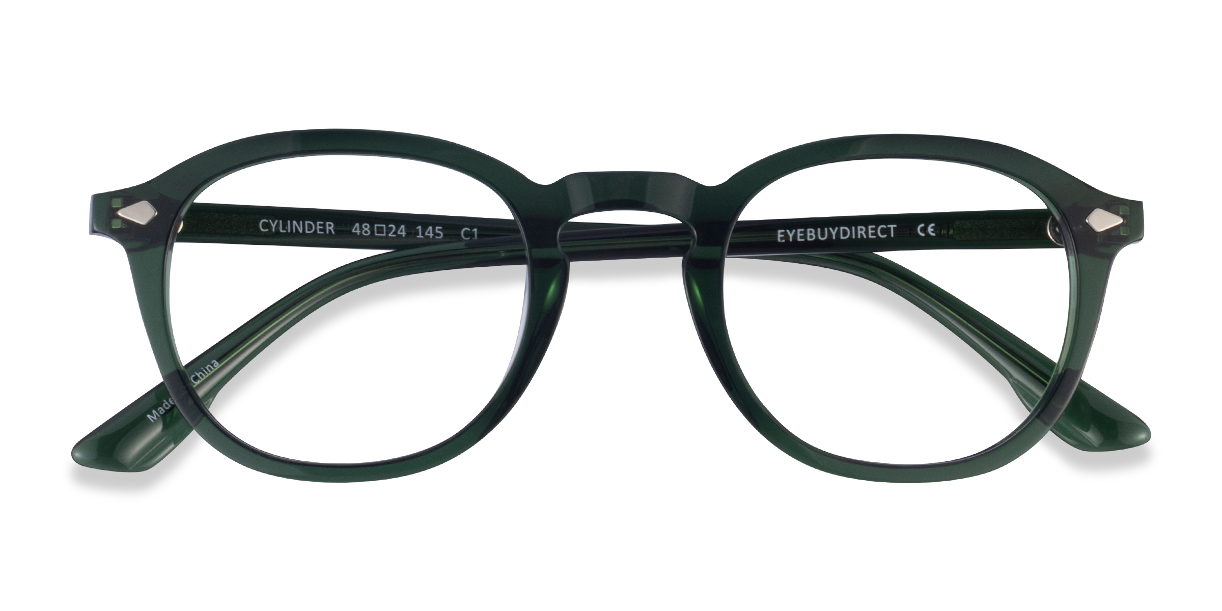 Clear Green Cylinder -  Acétate Lunettes de vue