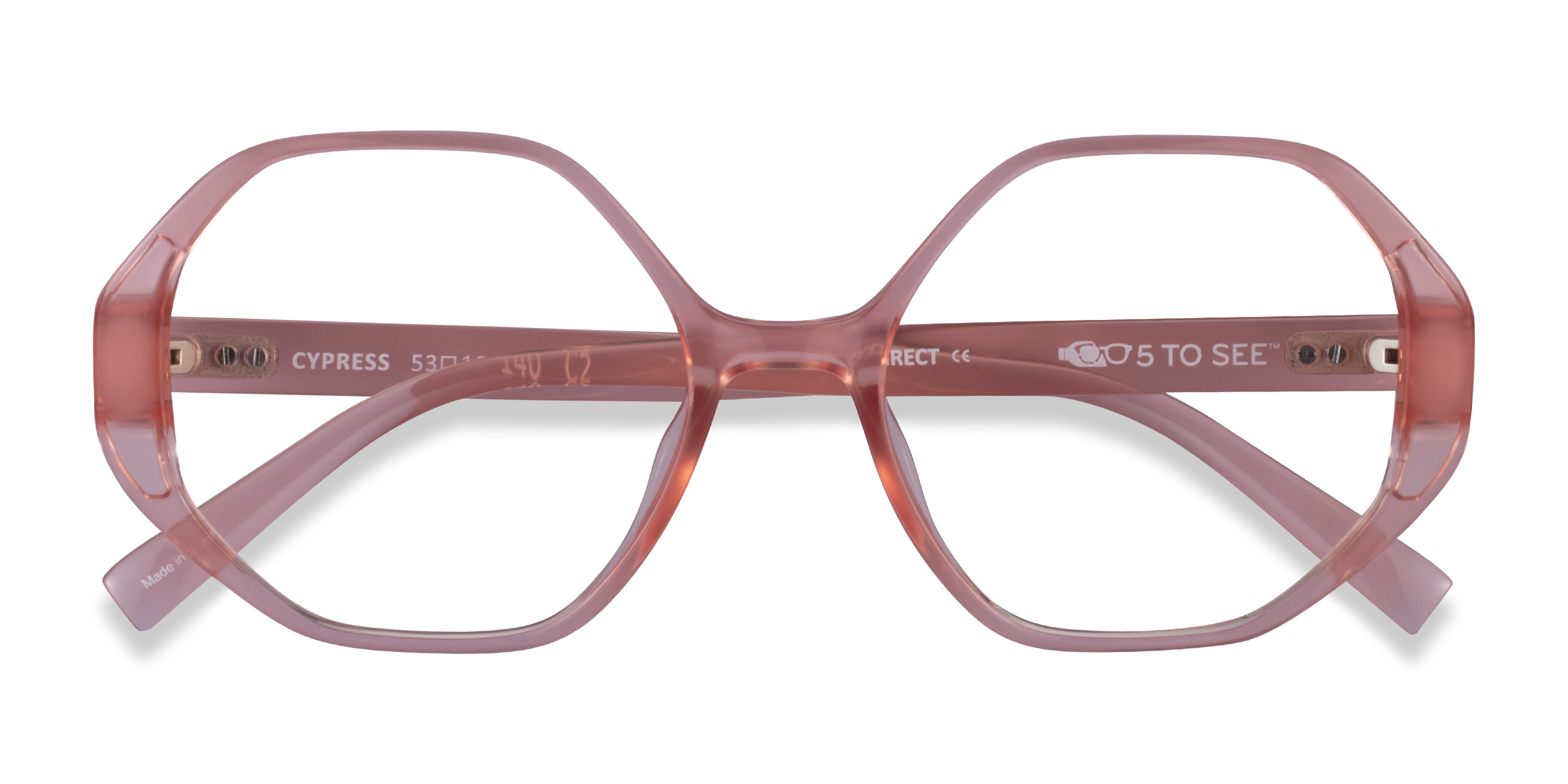 Clear Nude Cypress -  Plastique Lunettes de vue