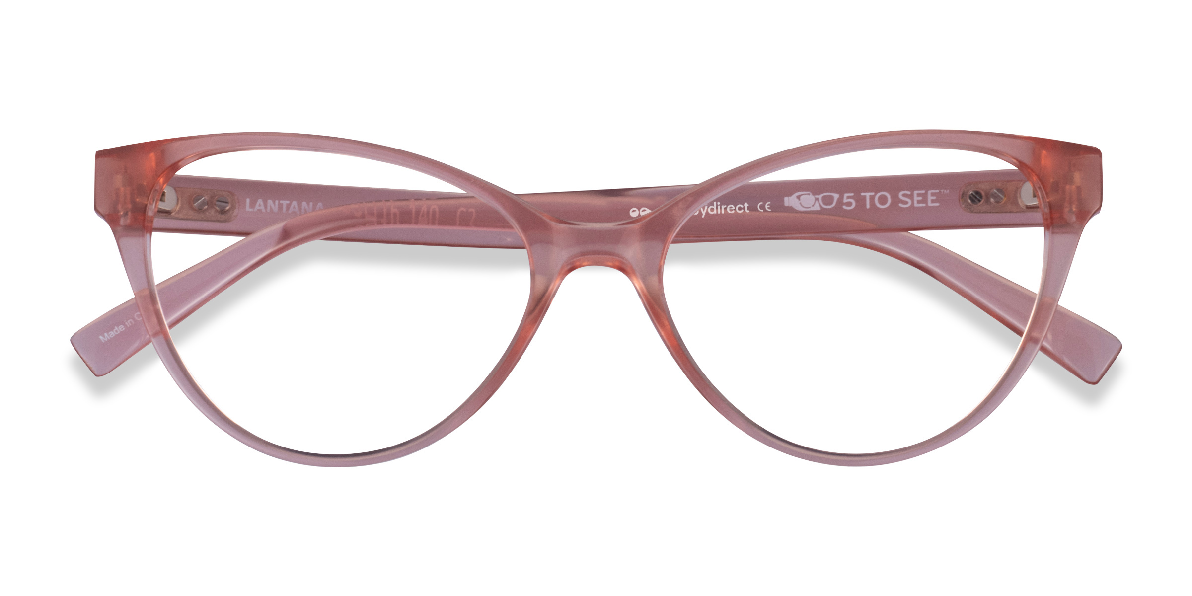 Clear Nude Lantana -  Plastic Eyeglasses