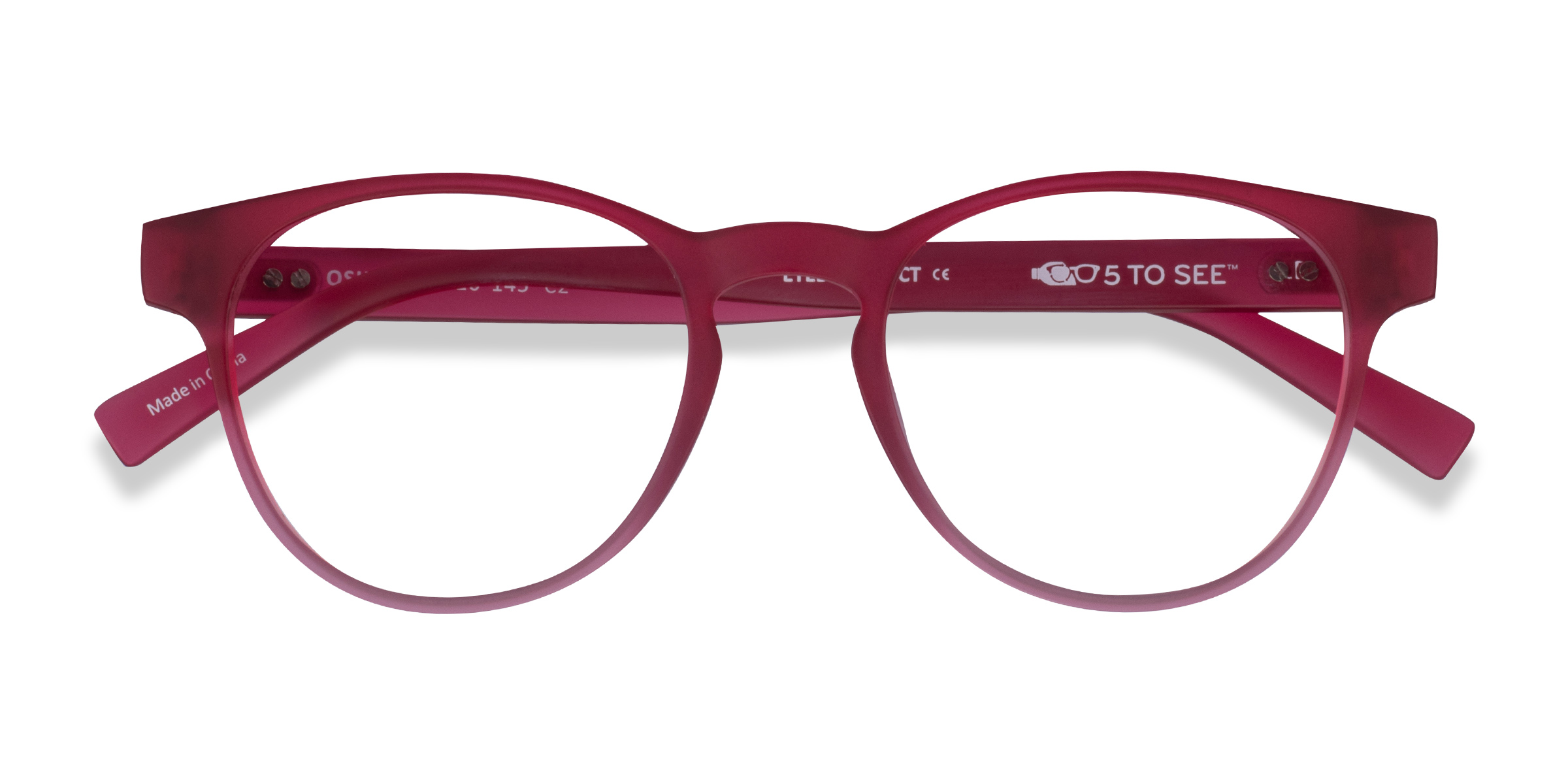 Matte Red Osier -  Plastique Lunettes de vue