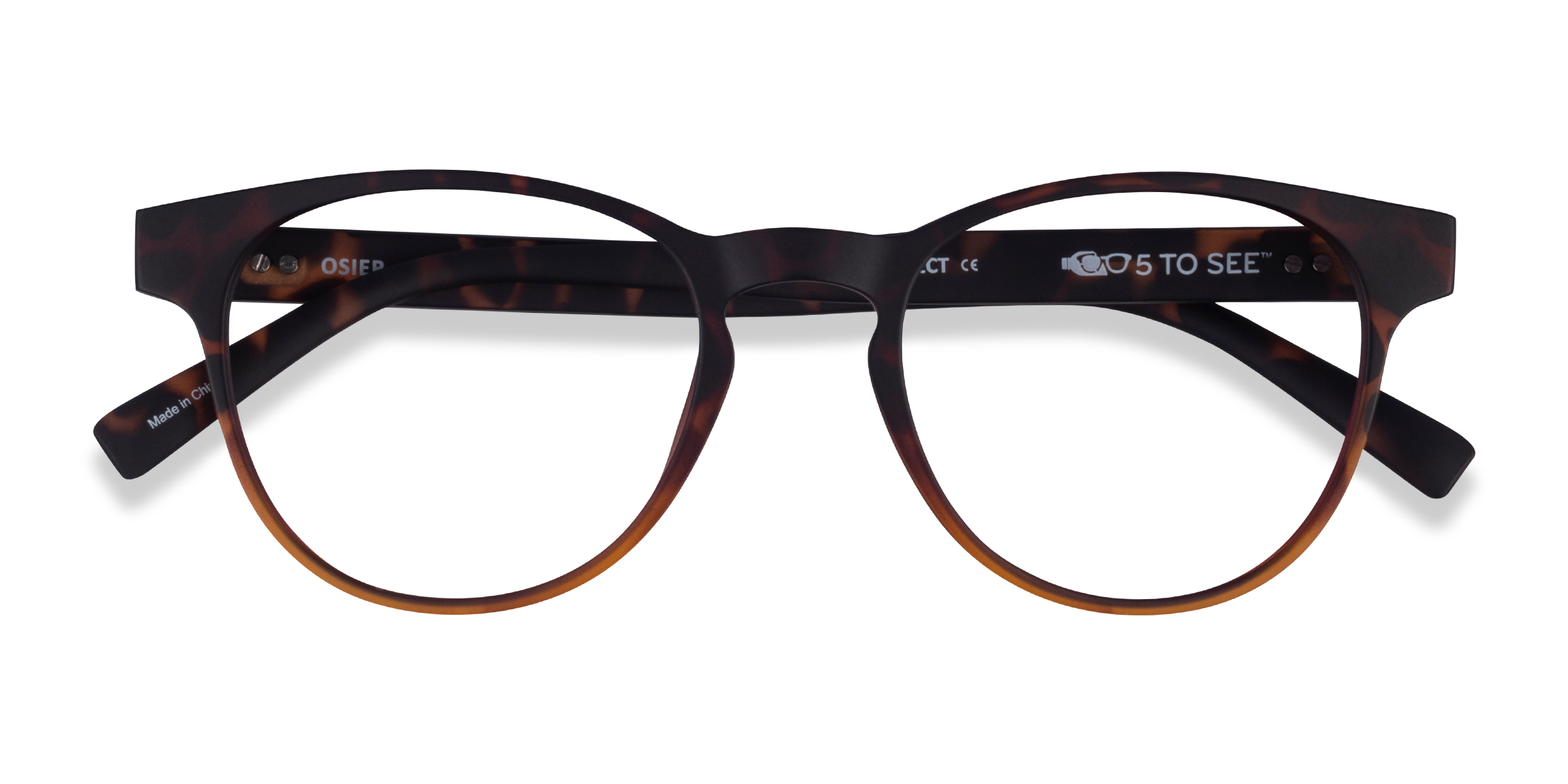 Matte Tortoise Brown Osier -  Plastic Eyeglasses