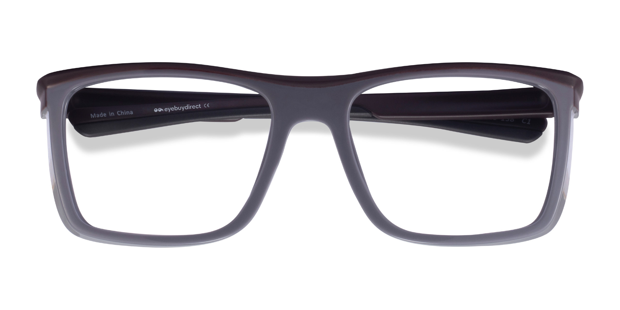 Dark Red Gray Ignite -  Plastique Lunettes de vue