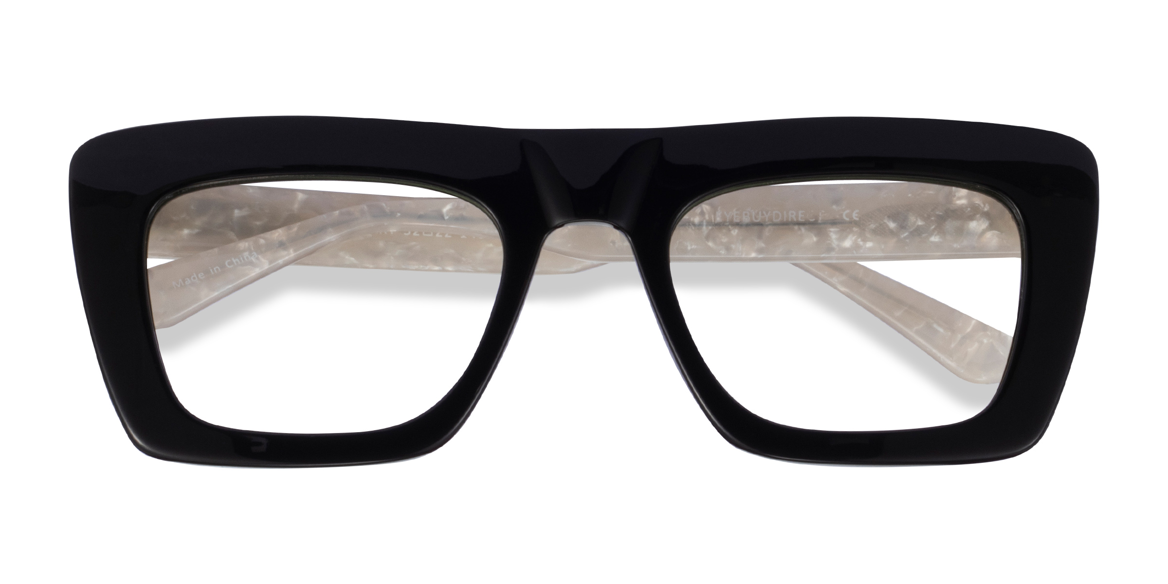 Dark Green White Planetary -  Acetate Eyeglasses