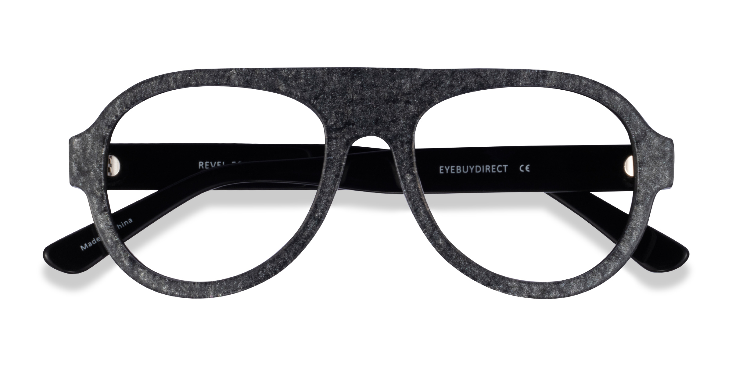 Shiny Gray Revel -  Acétate Lunettes de vue