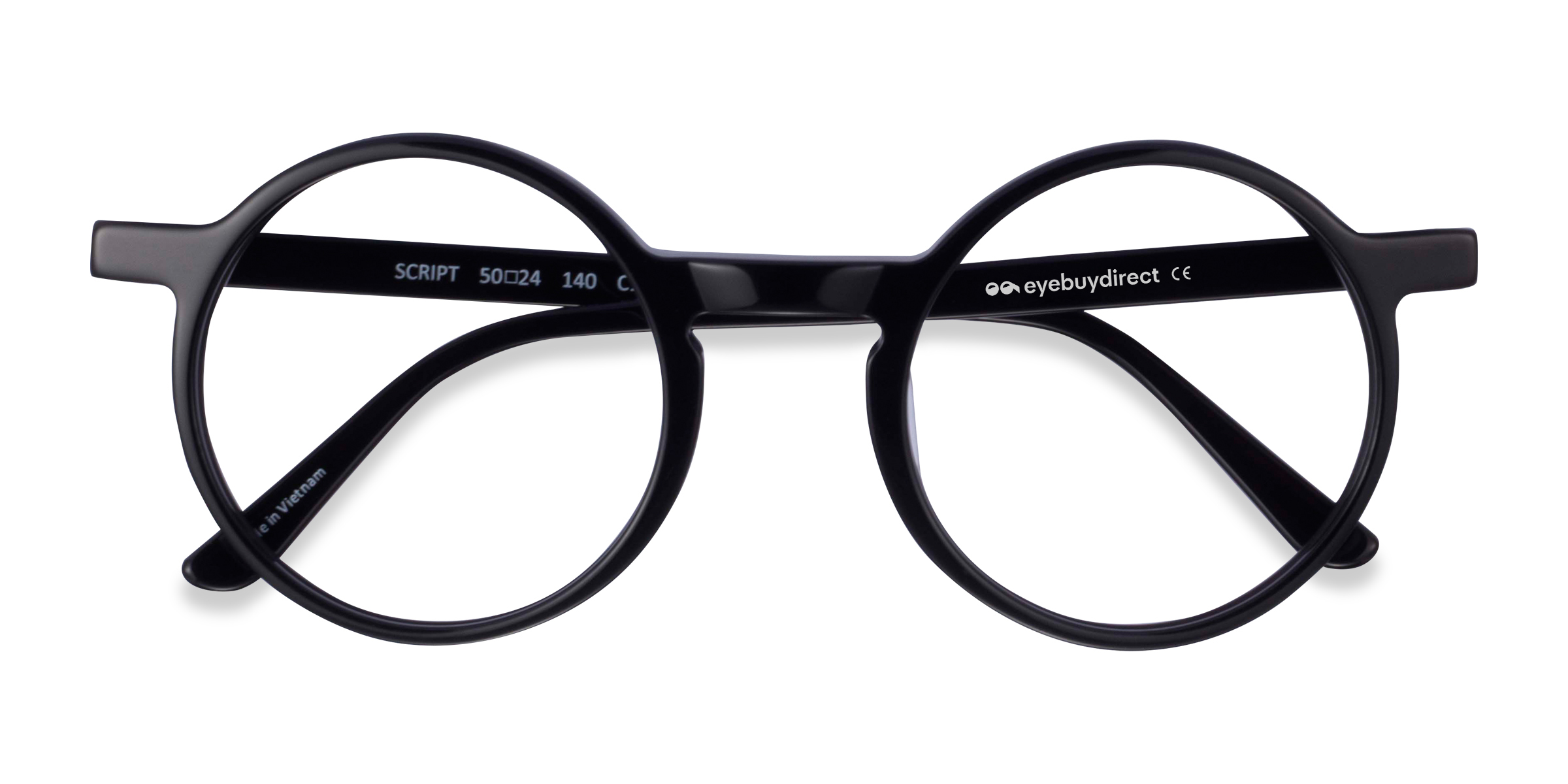 Black Script -  Acetate Eyeglasses