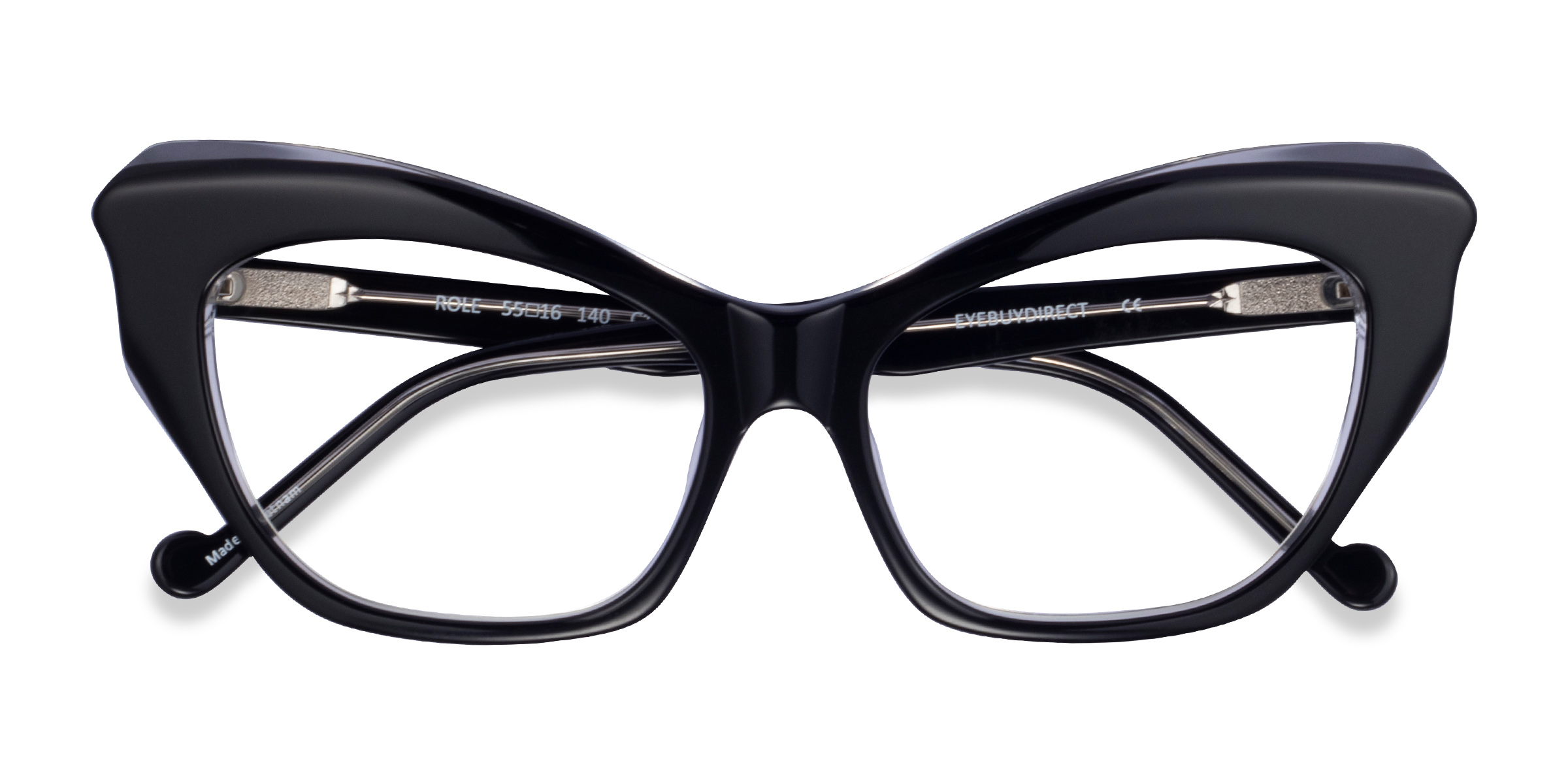 Black Role -  Acetate Eyeglasses