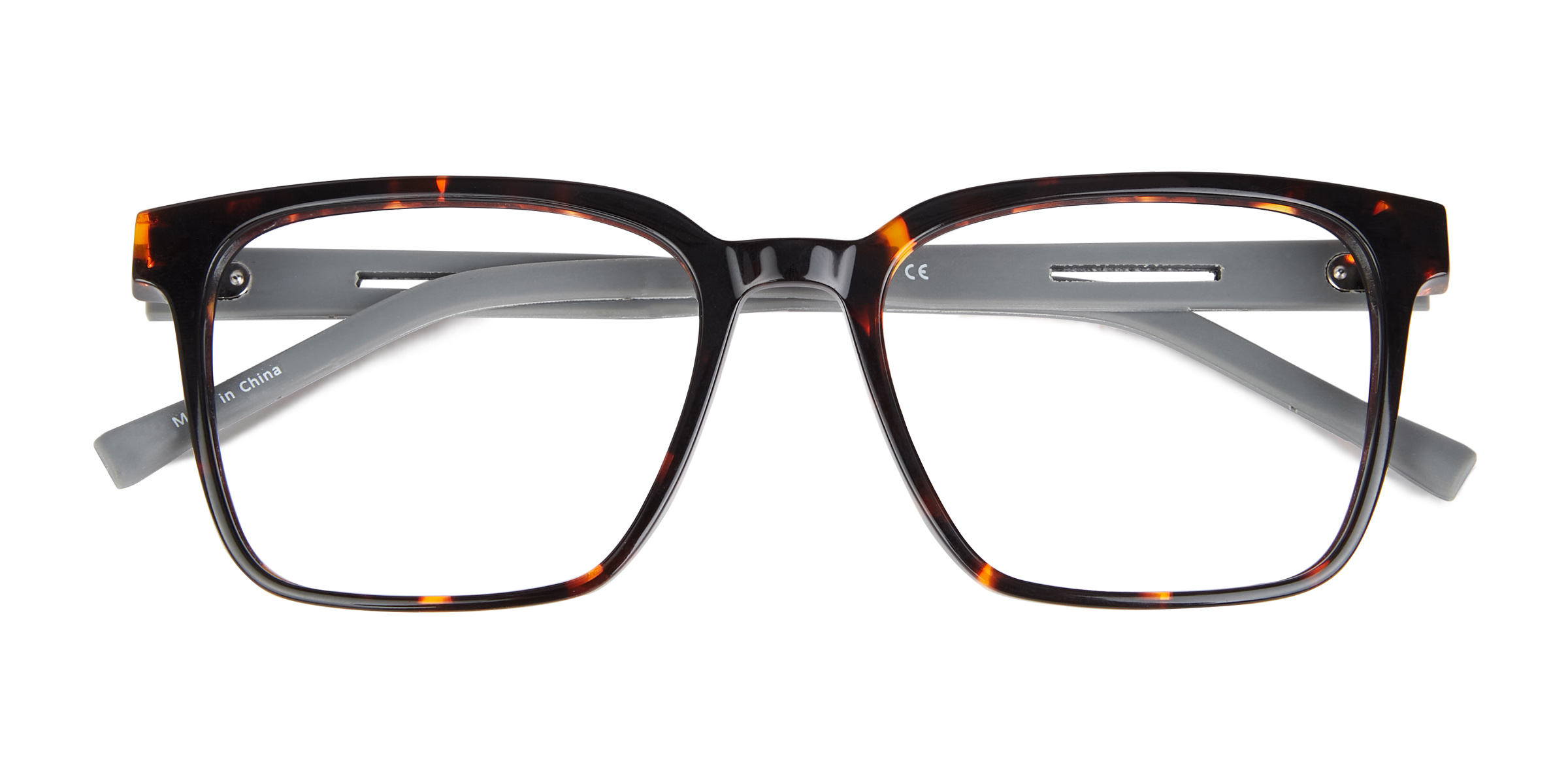 Tortoise Gray Mod -  Acetate Eyeglasses