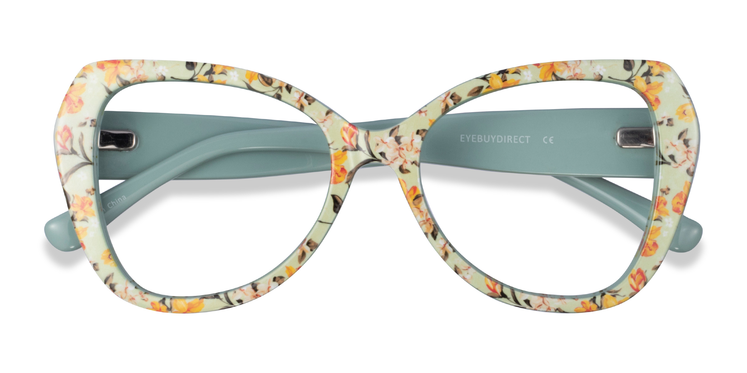 Light Green Floral Superbloom -  Acétate Lunettes de vue