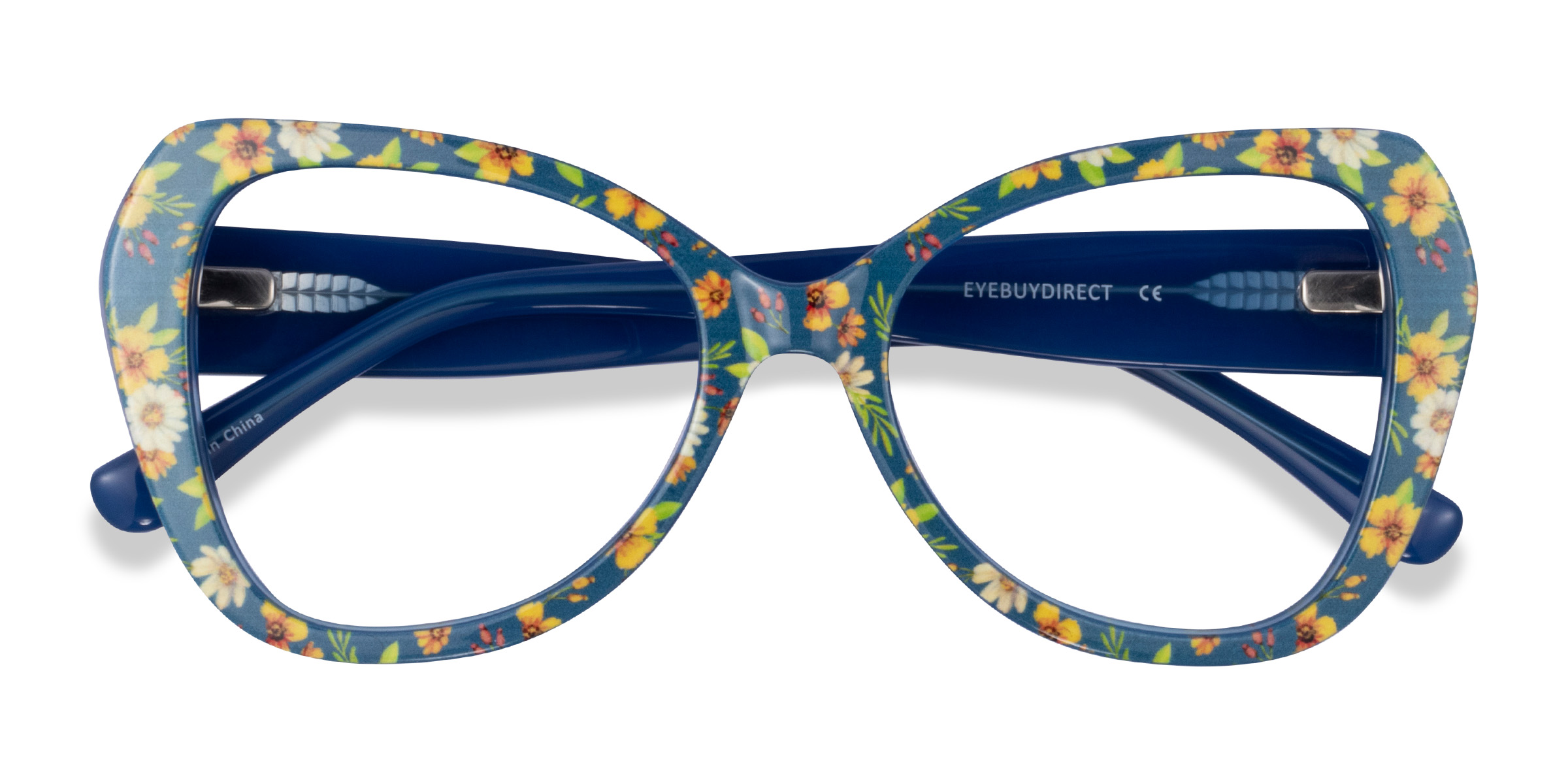 Blue Floral Superbloom -  Acetate Eyeglasses
