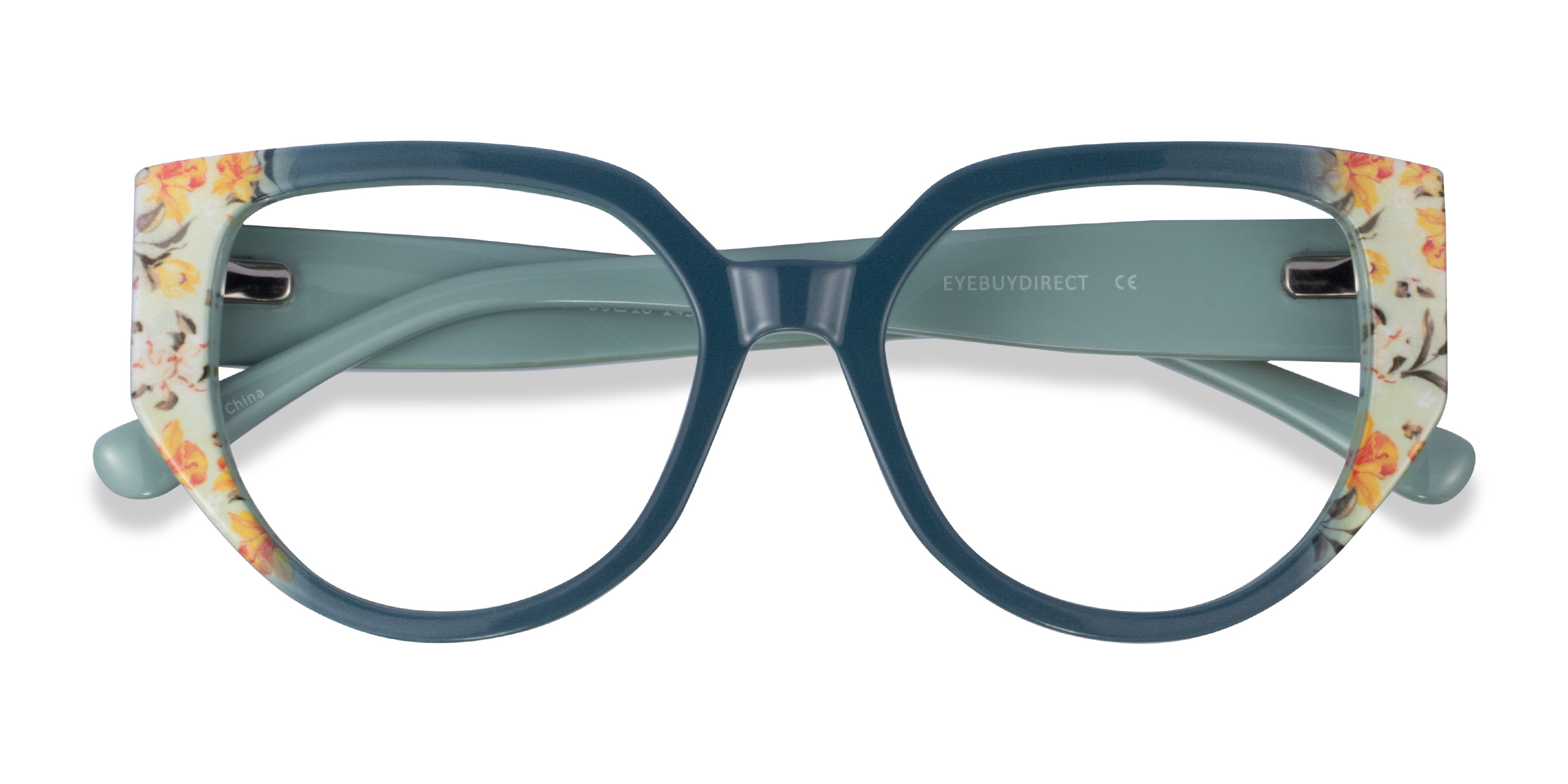 Green Floral Dianthus -  Acétate Lunettes de vue