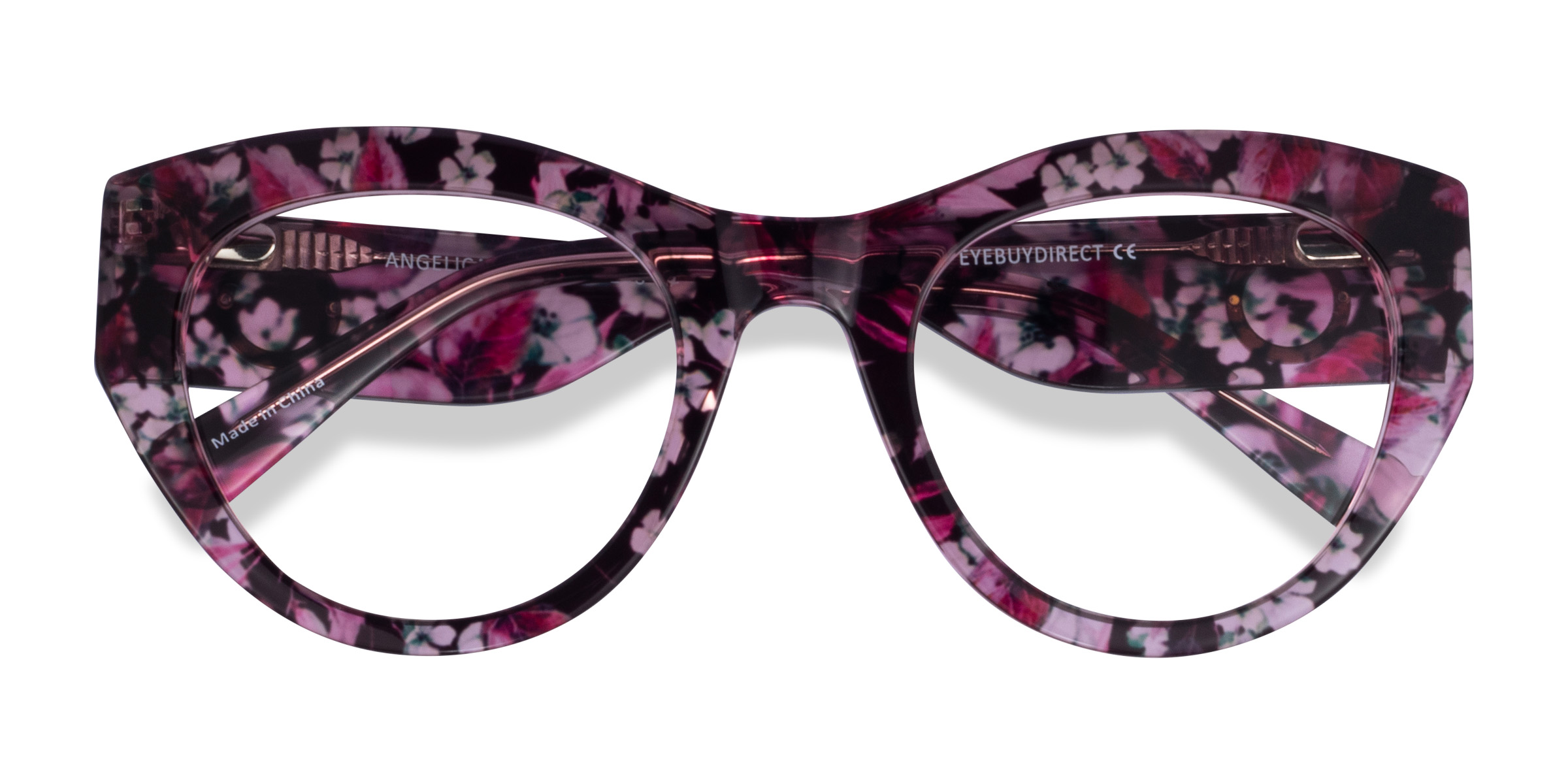 Red Floral Angelica -  Acétate Lunettes de vue