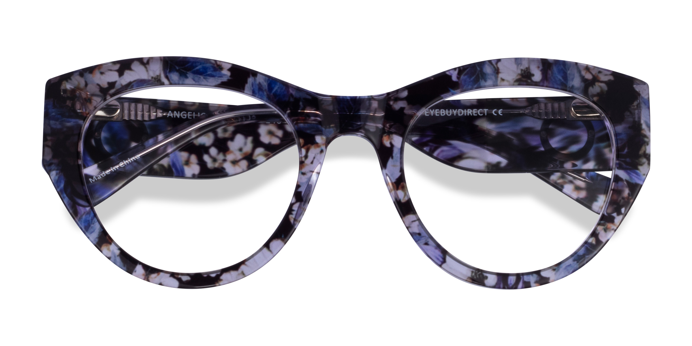 Purple Floral Angelica -  Acetate Eyeglasses