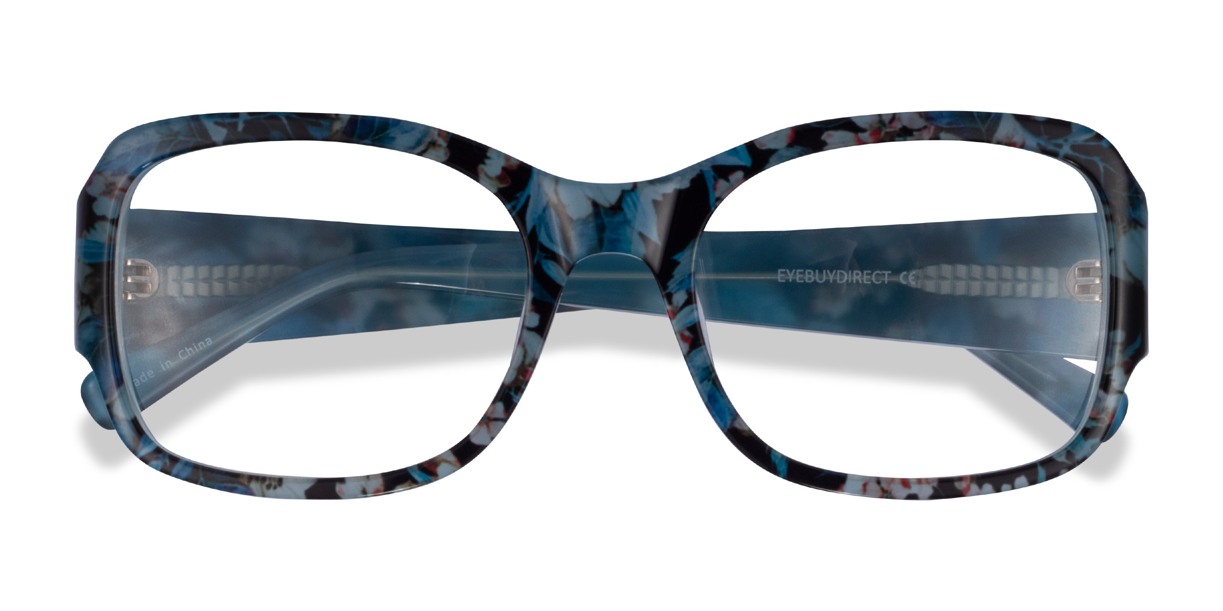 Blue Floral Viola -  Acetate Eyeglasses