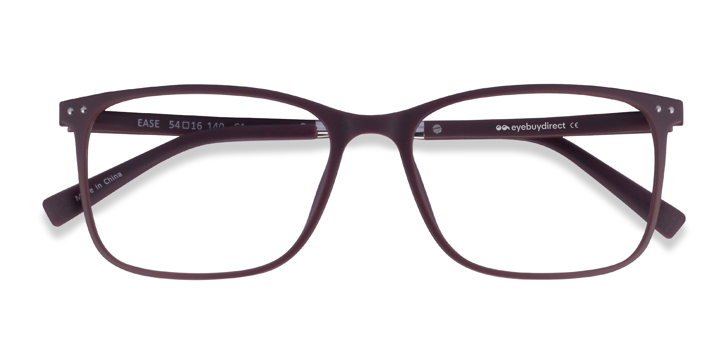 Marron foncé Ease -  Métal Lunettes de vue