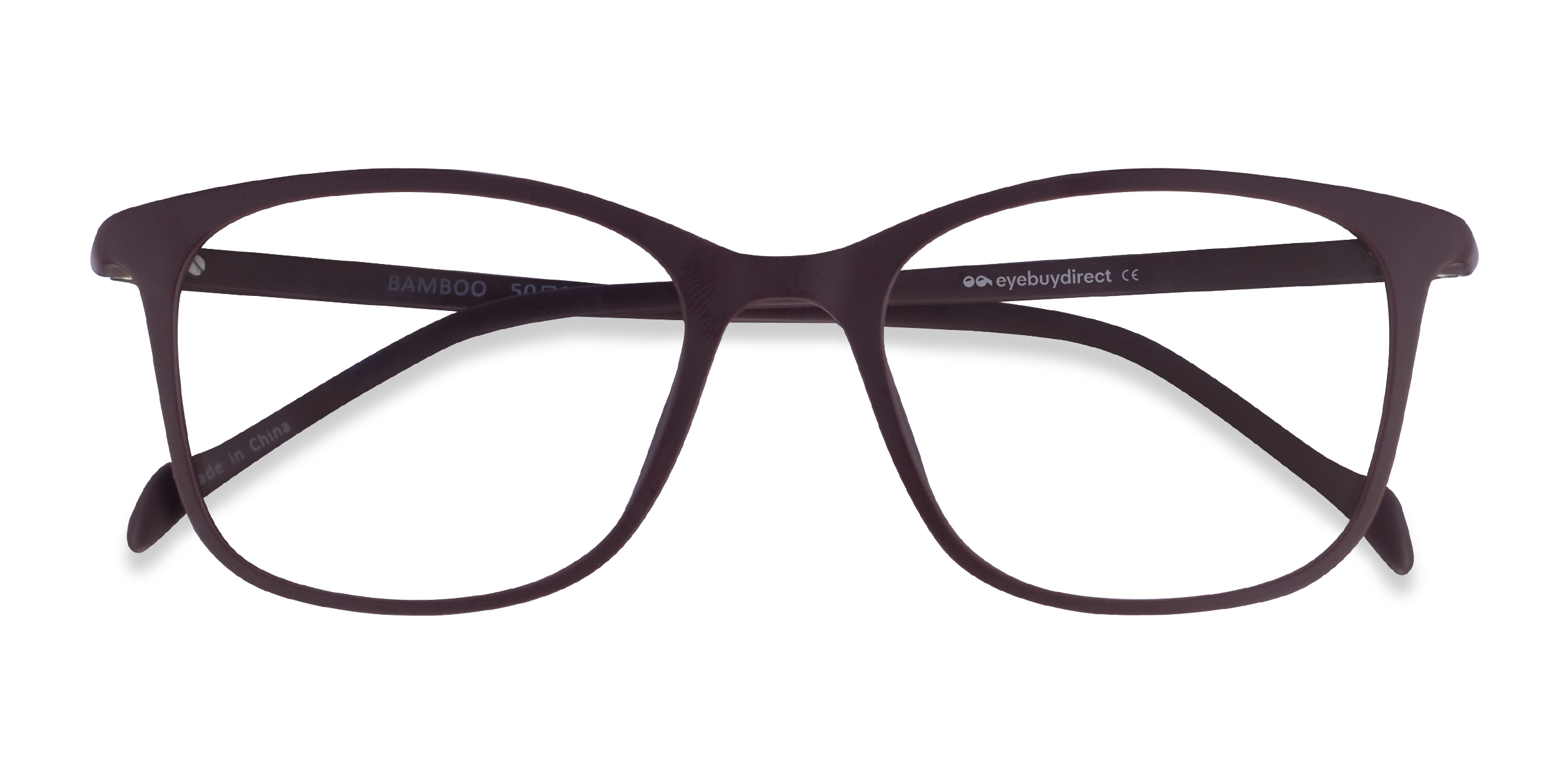 Dark Brown Bamboo -  Plastic Eyeglasses
