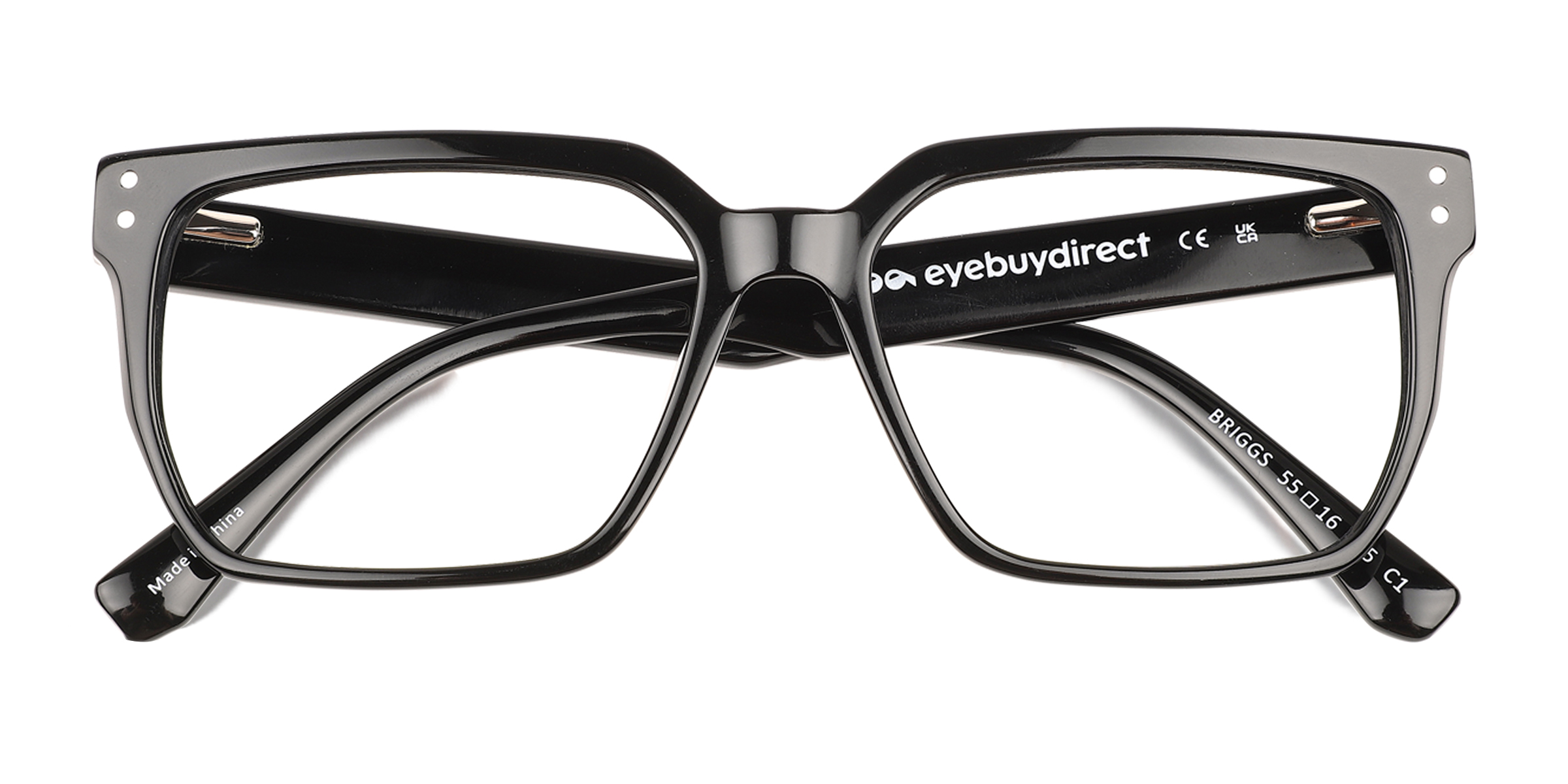 Noir Briggs -  Acétate Lunettes de vue