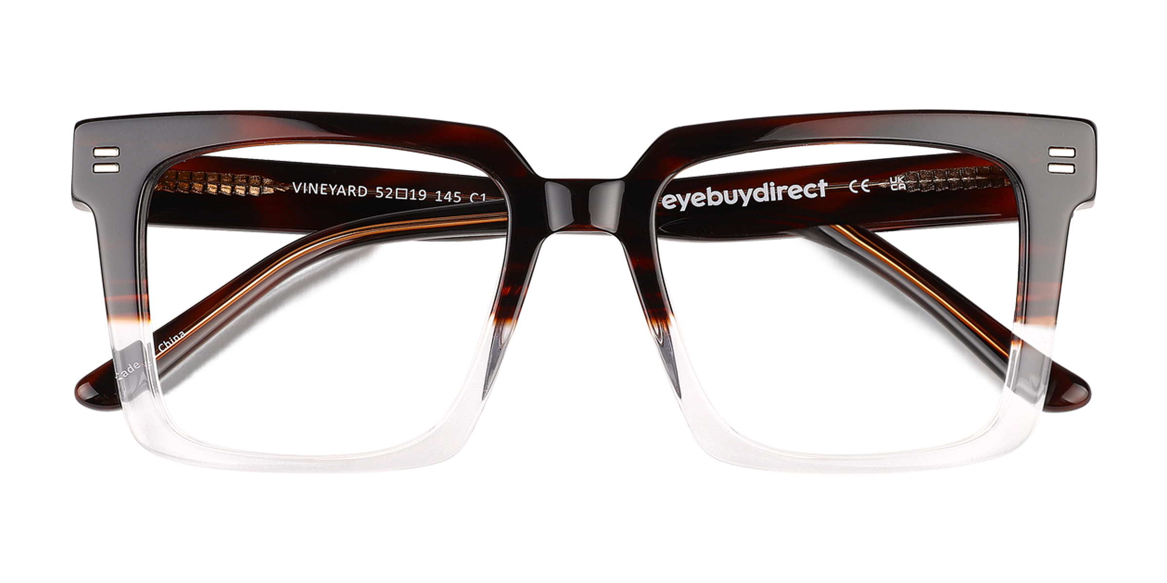 Brown Clear Vineyard -  Acetate Eyeglasses