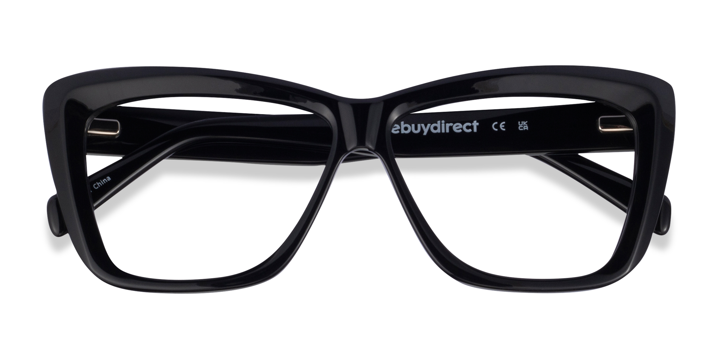 Black Flower Scribble -  Acetate Eyeglasses