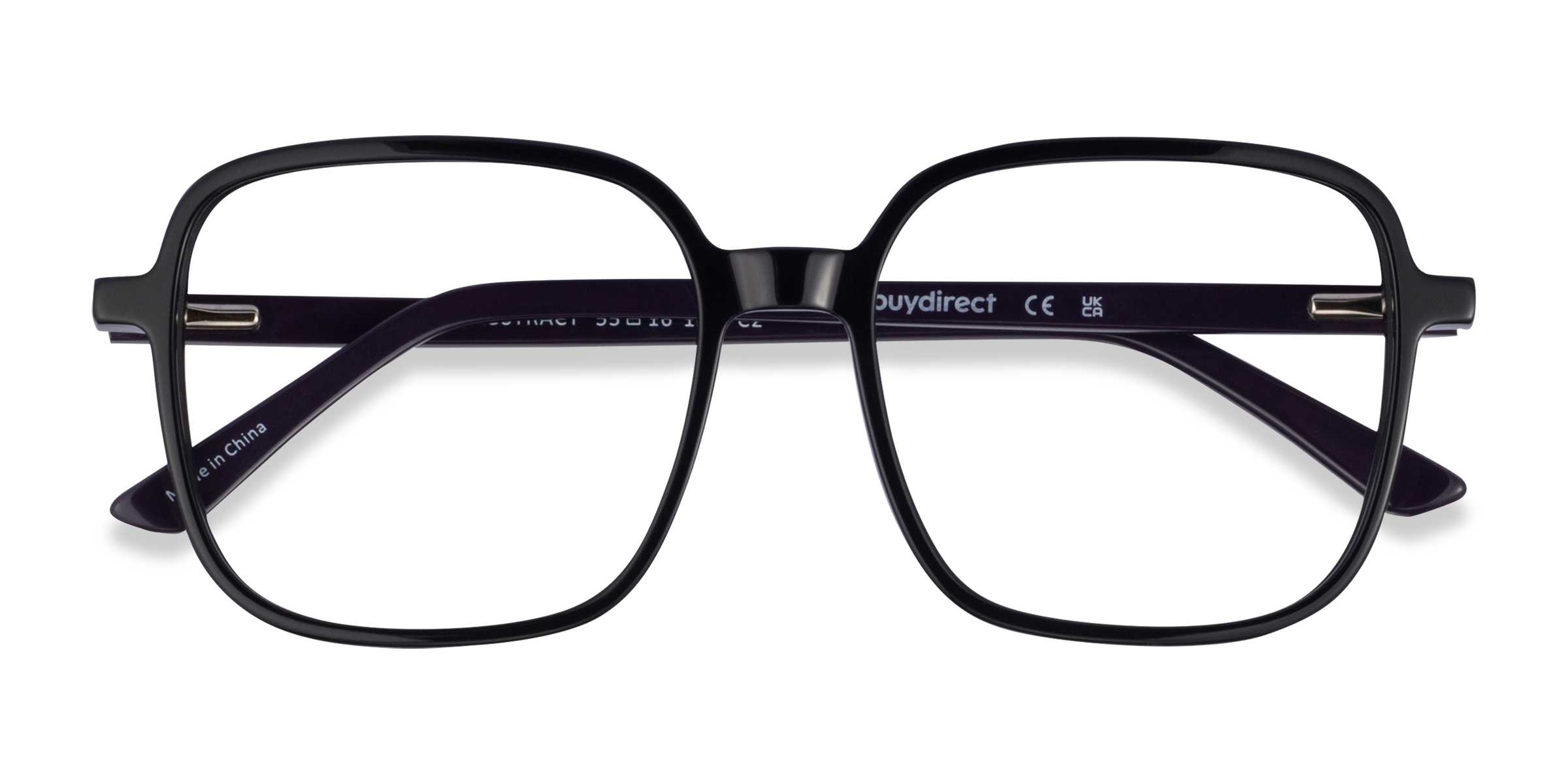 Black Abstract -  Acetate Eyeglasses