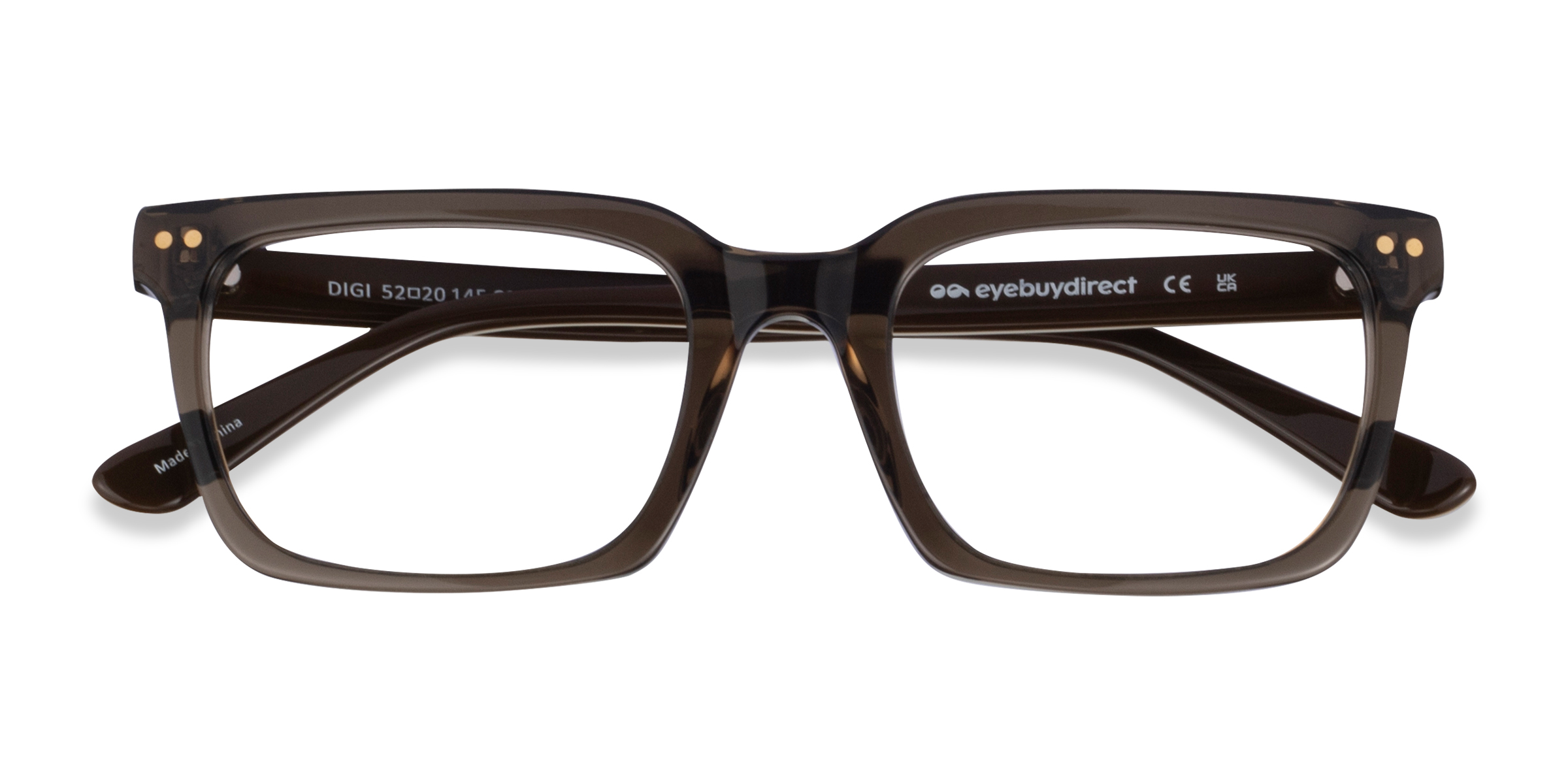 Brown Crystal Digi -  Acetate Eyeglasses