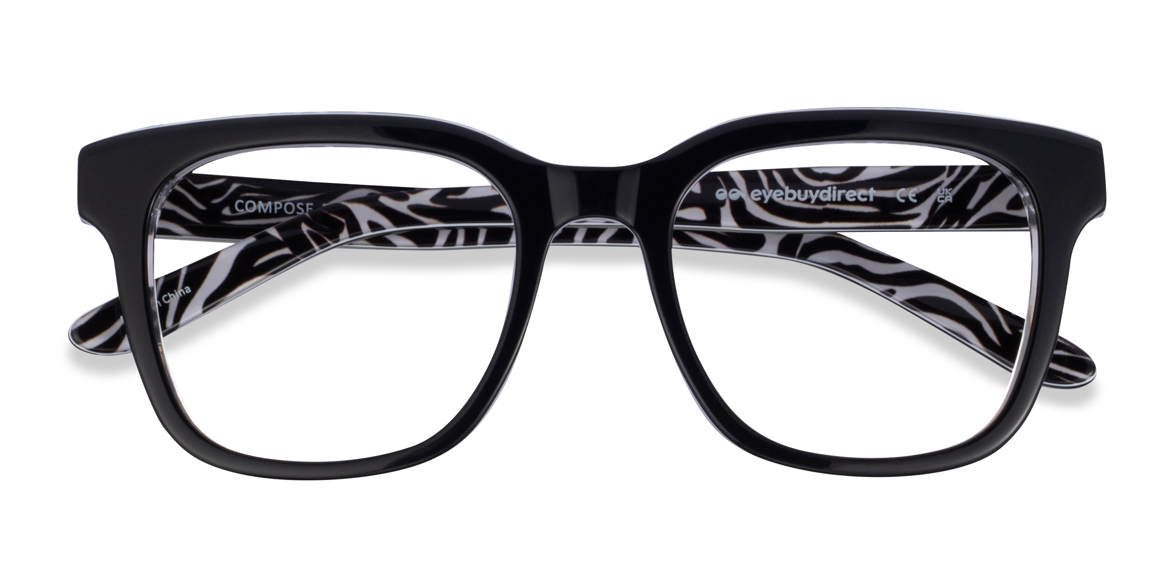 Black Compose -  Acetate Eyeglasses