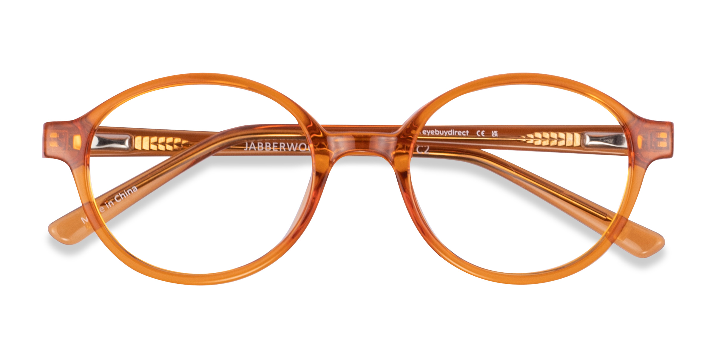 Clear Brown Jabberwocky -  Plastique Lunettes de vue