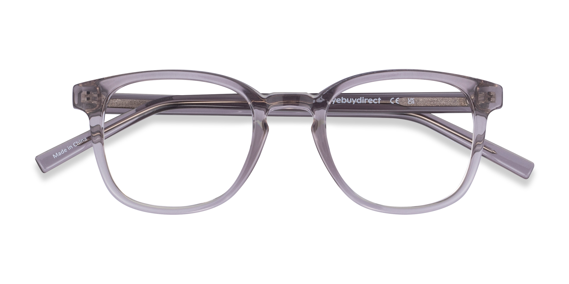 Clear Gray Hullabaloo - Plastique Lunettes de vue