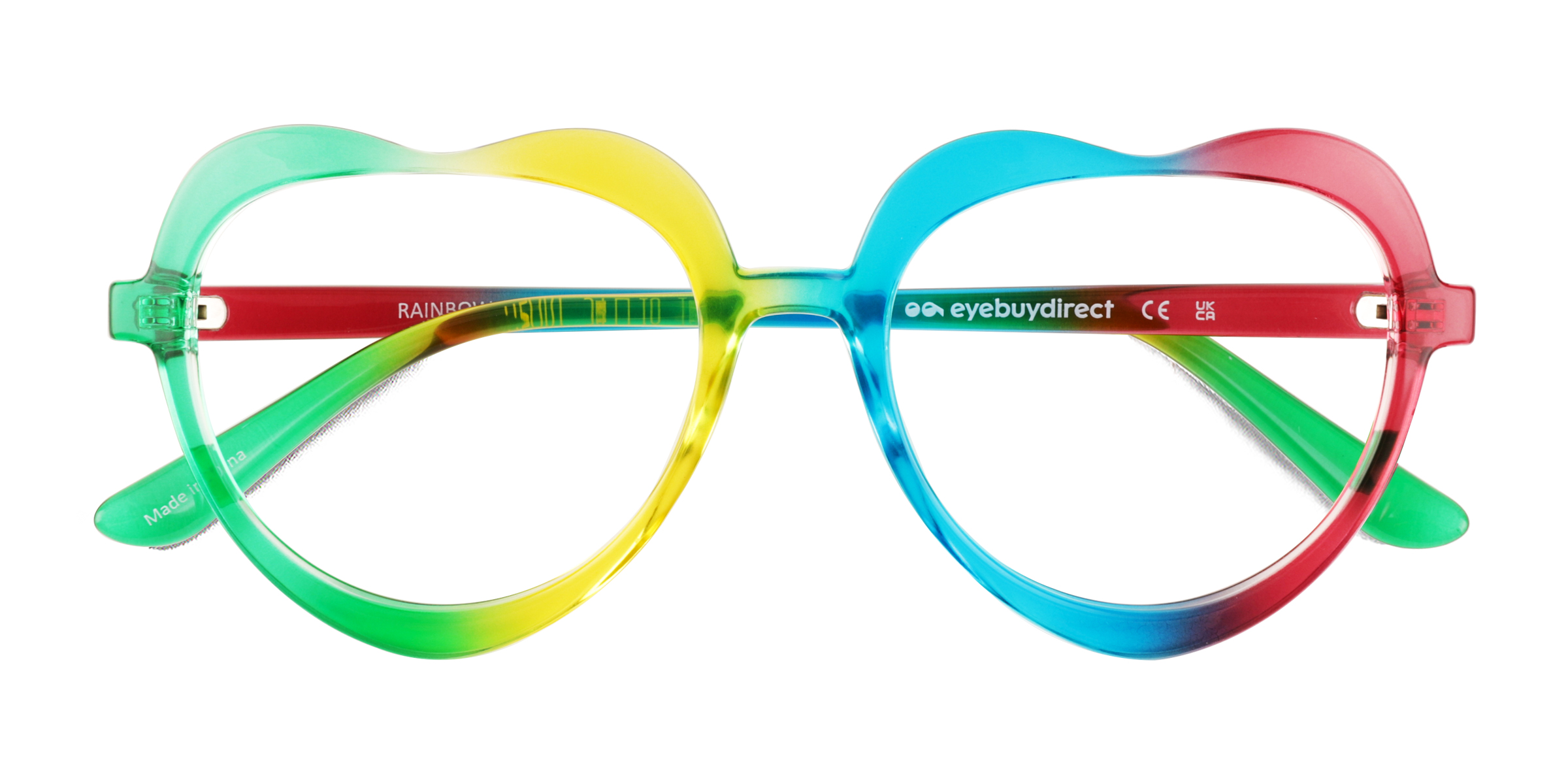 Arc-en-ciel Rainbow Heart -  Plastique Lunettes de vue