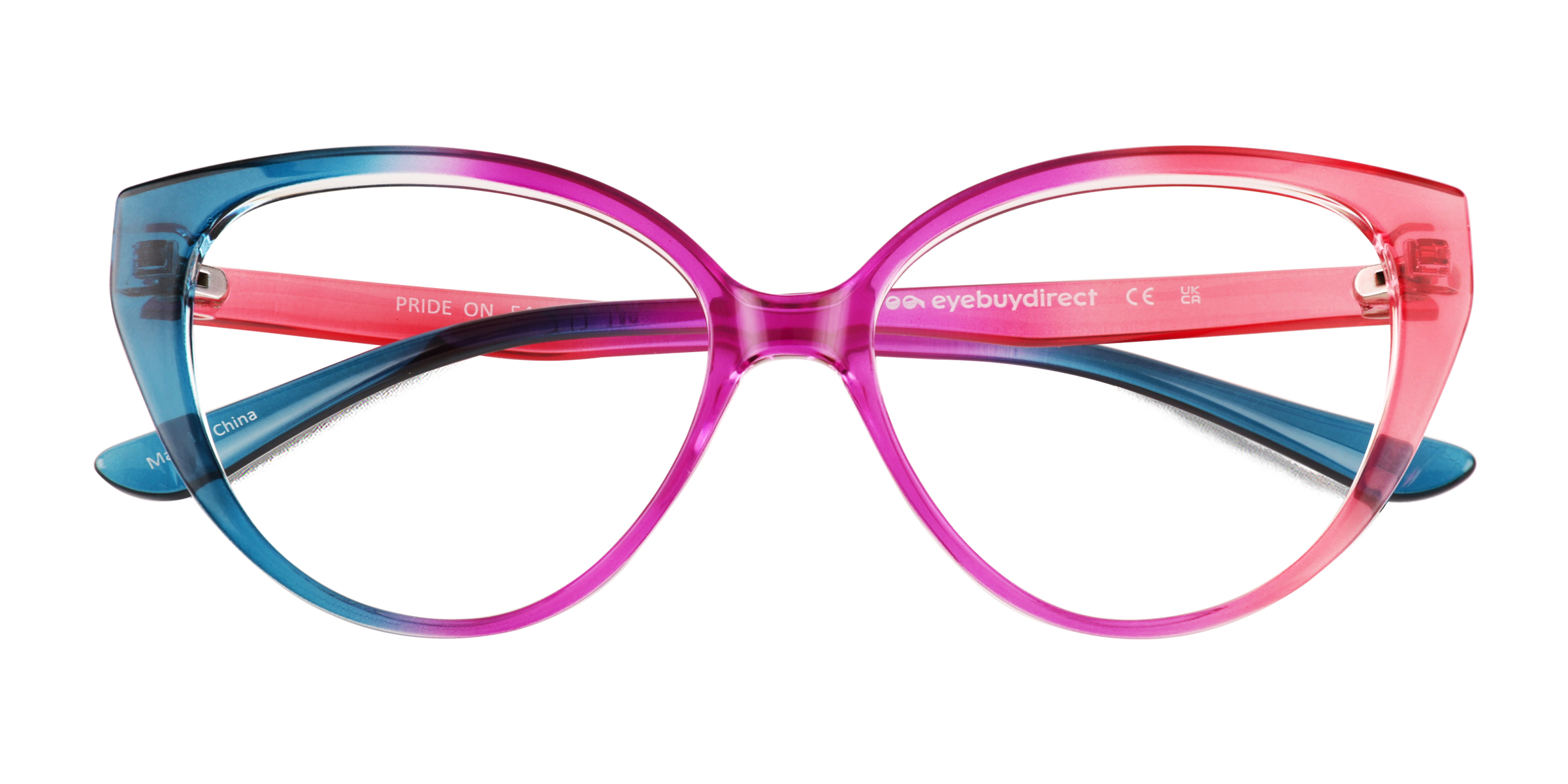 Purple Pink Rainbow Pride On -  Plastique Lunettes de vue