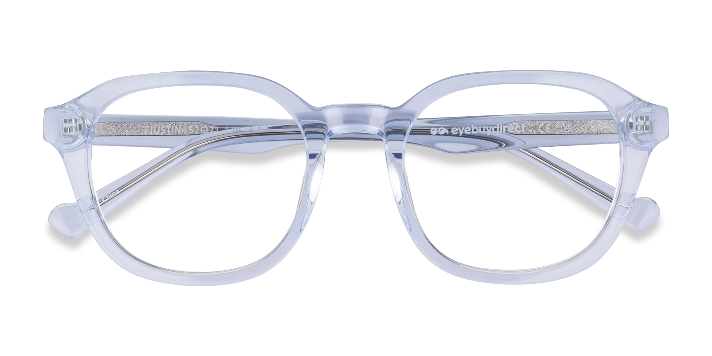 Clear Blue Justin -  Acetate Eyeglasses