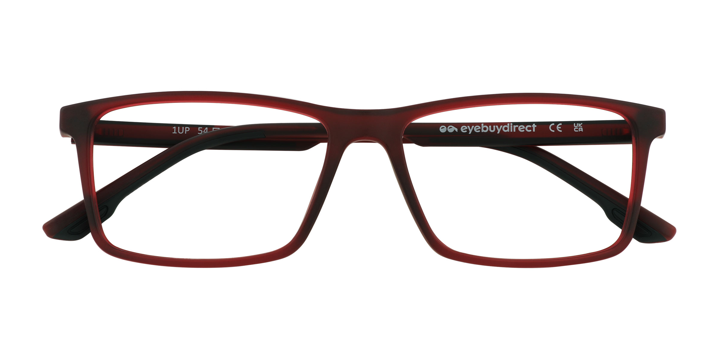 Crystal Dark Red 1Up -  Plastic Eyeglasses