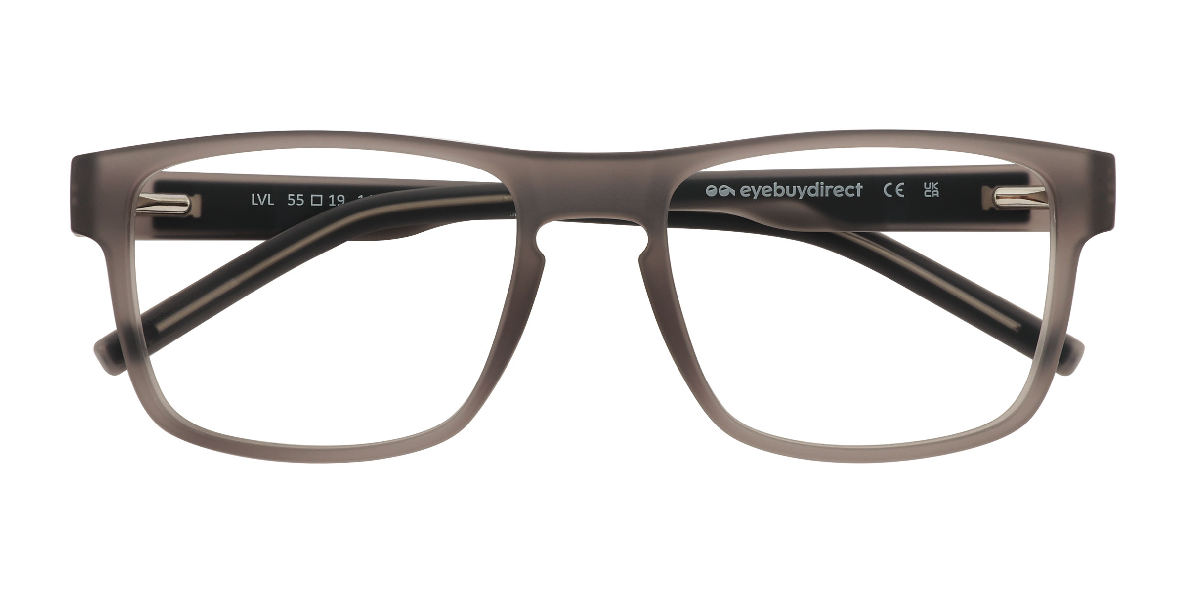 Matte Crystal Gray Lvl -  Plastic Eyeglasses