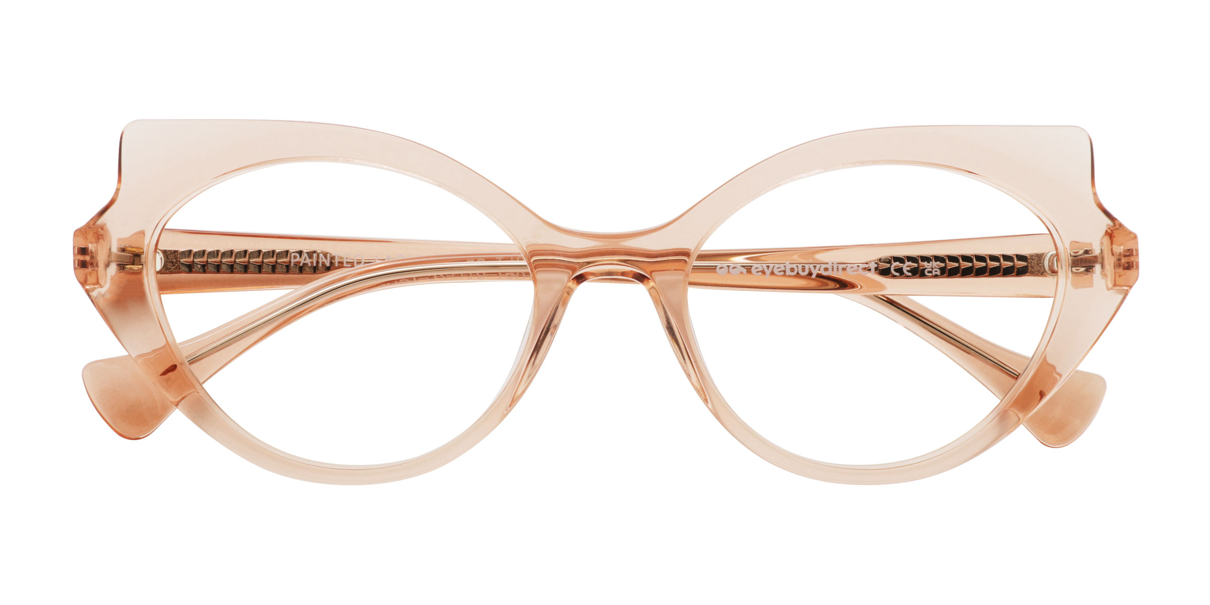 Coral  Painted Lady -  Acetate Eyeglasses