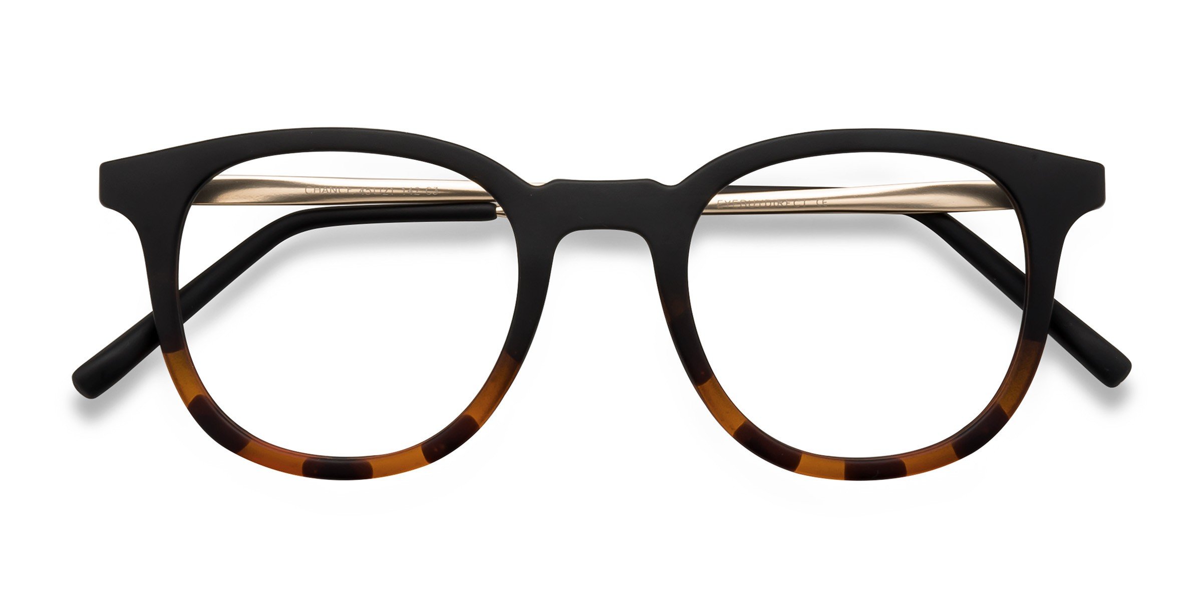 Striped Black Chance -  Metal Eyeglasses