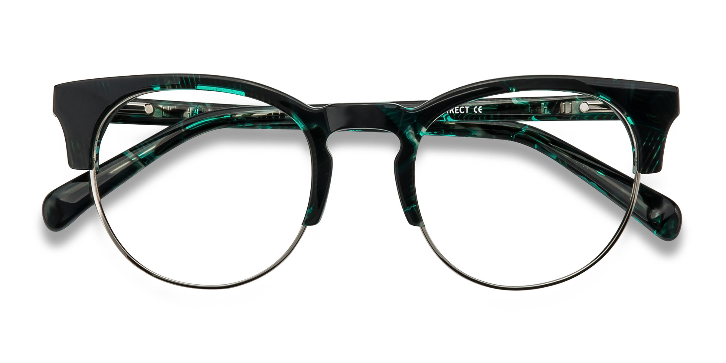 Green Floral Macaw - Métal Lunettes de vue