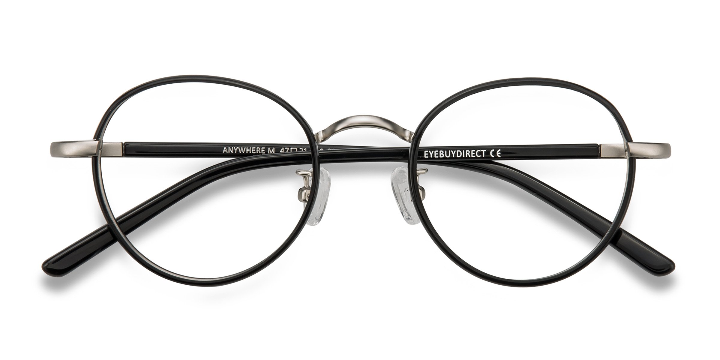 Noir Anywhere -  Métal Lunettes de vue