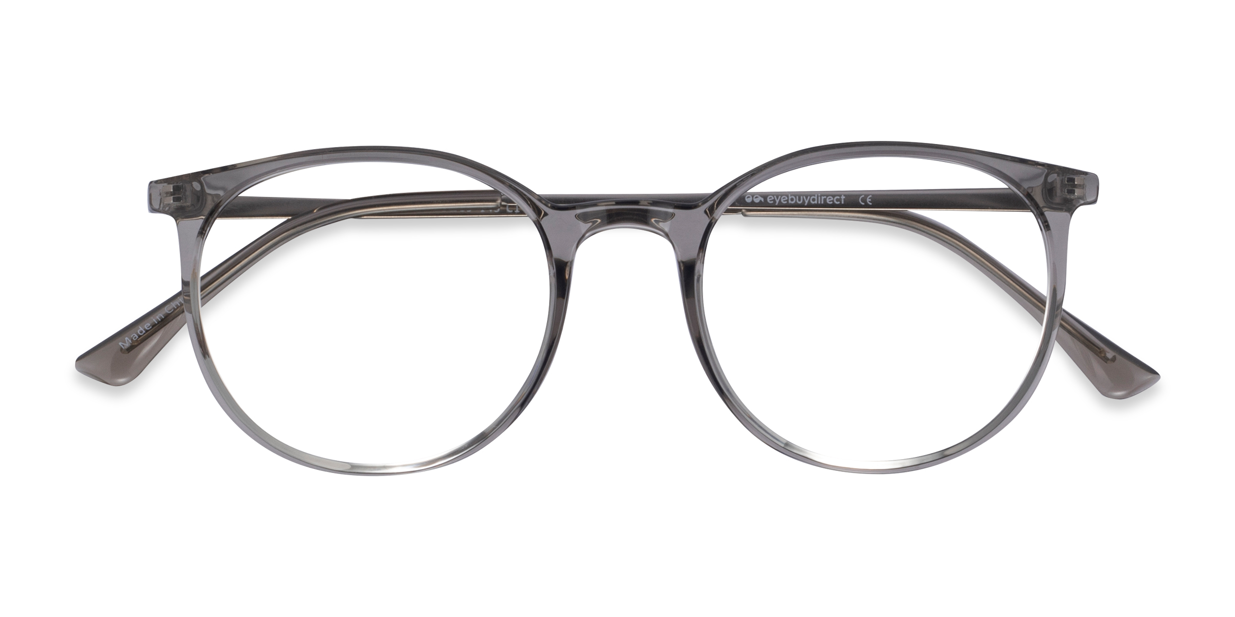 Clear Gray Marilou -  Plastic-metal Eyeglasses