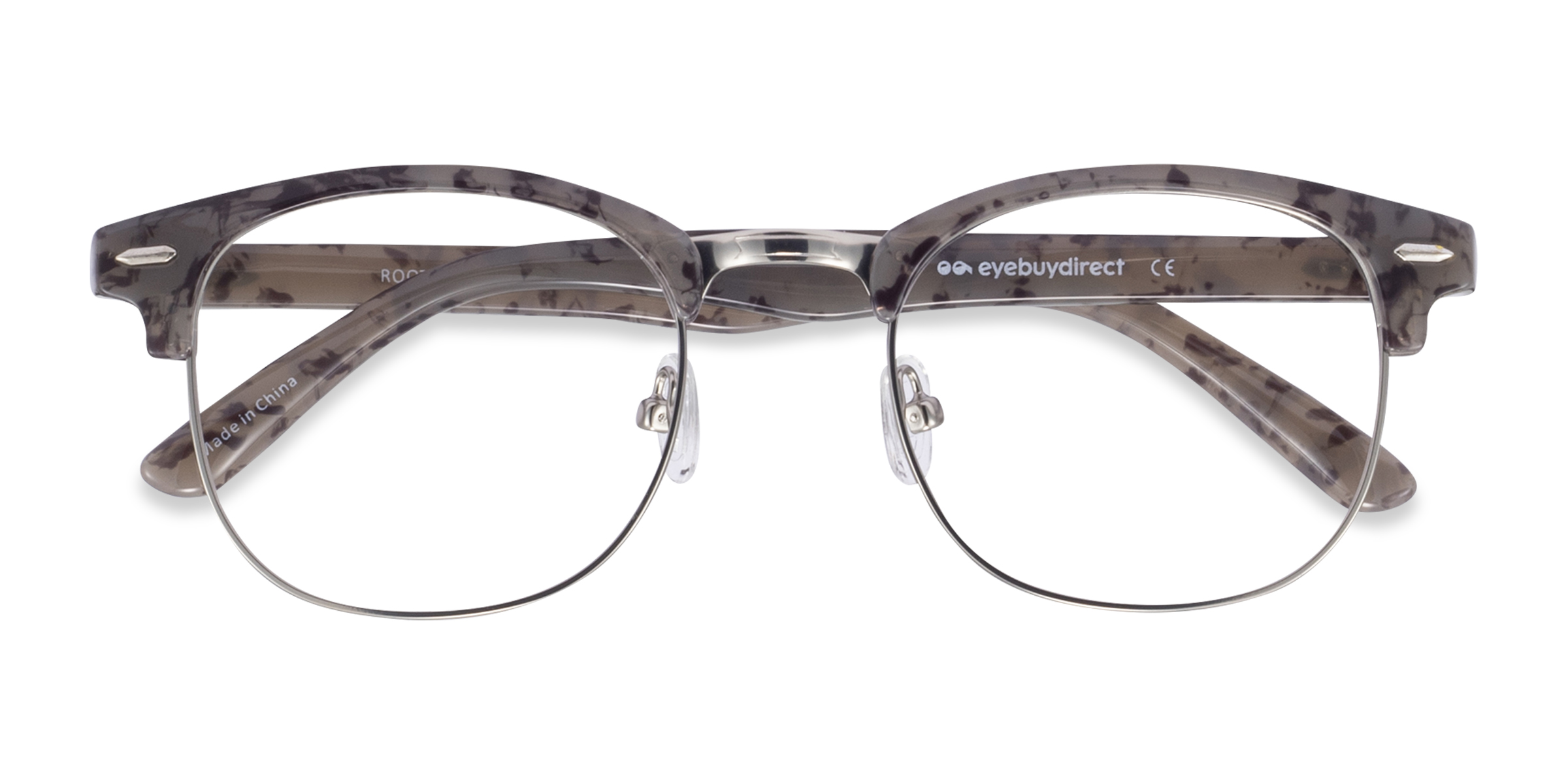 Speckled Gray Roots -  Plastic-metal Eyeglasses