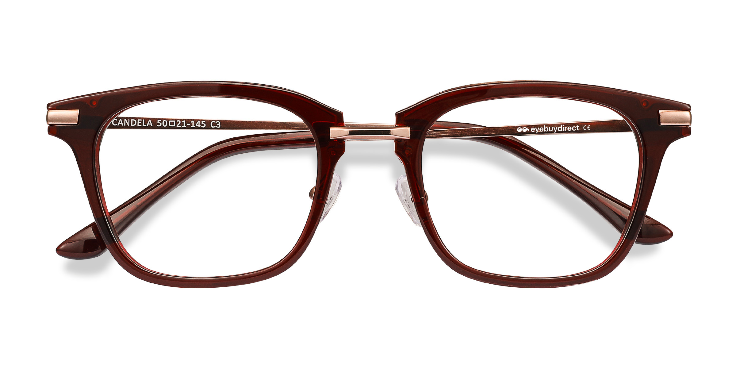 Burgundy Candela -  Acetate-metal Lunettes de vue